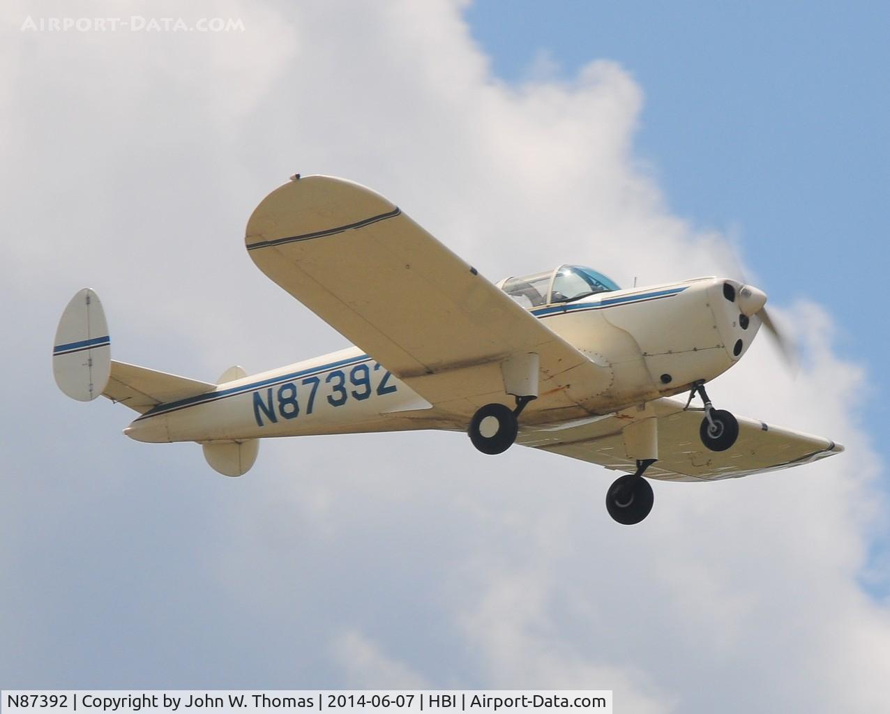N87392, 1946 Erco 415C Ercoupe C/N 565, NC Aviation Museum Fly In, June 7, 2014