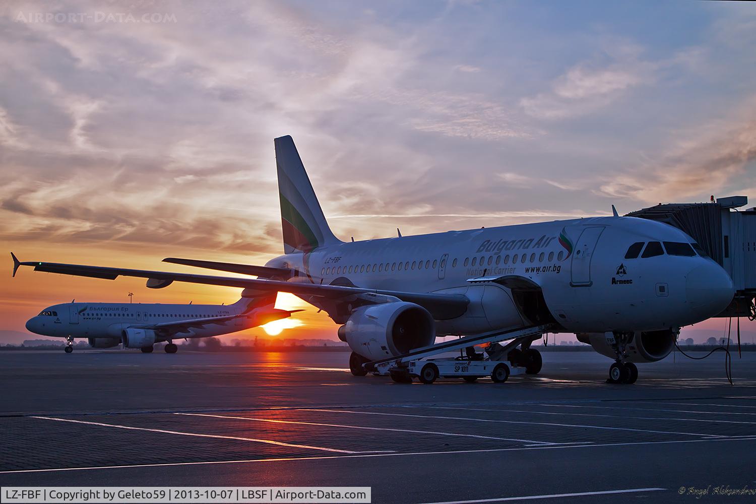 LZ-FBF, 2007 Airbus A319-111 C/N 3028, Before flight