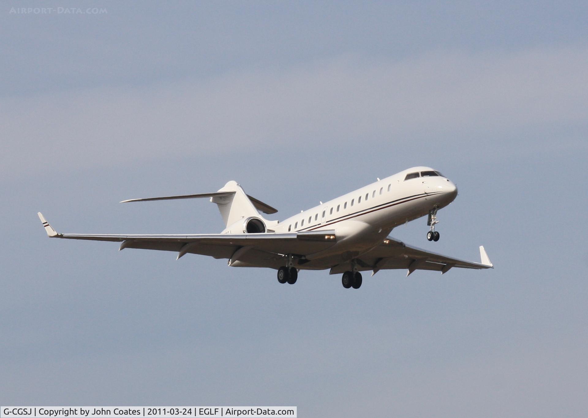 G-CGSJ, 2010 Bombardier BD-700-1A10 Global Express C/N 9377, Finals 08