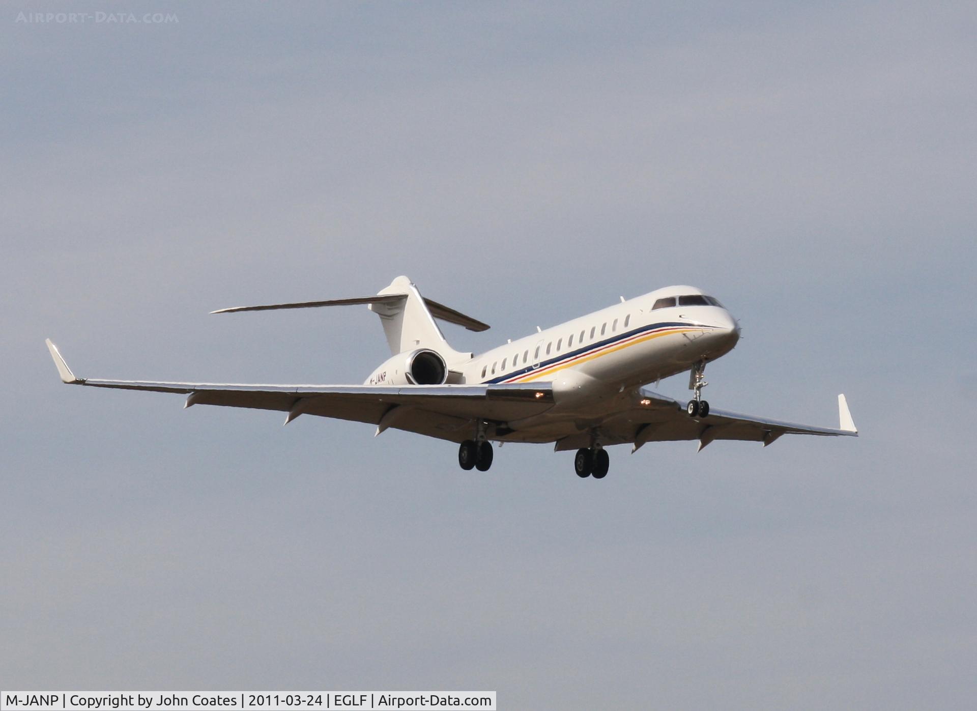 M-JANP, 2008 Bombardier BD-700-1A11 Global 5000 C/N 9293, Approach 08
