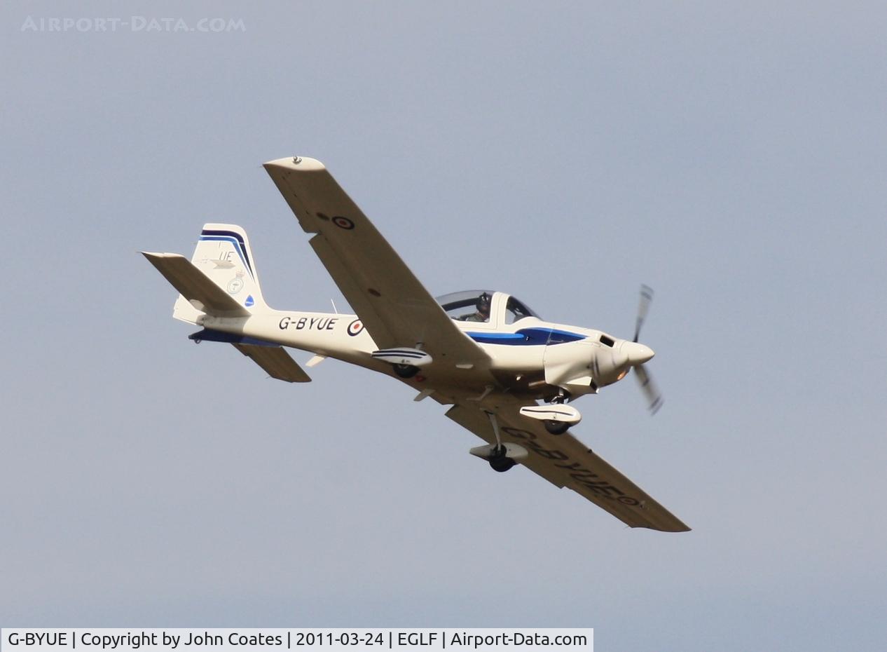 G-BYUE, 1999 Grob G-115E Tutor T1 C/N 82090/E, Arriving 08