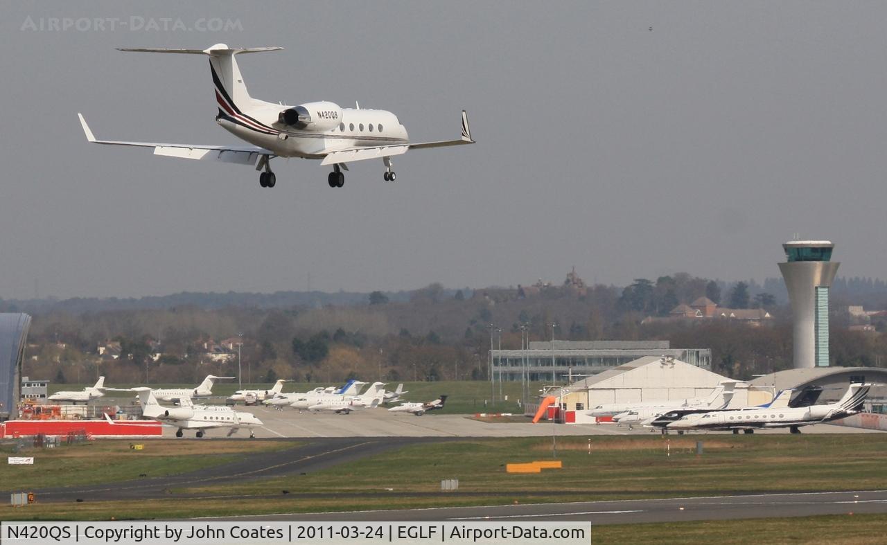 N420QS, 1997 Gulfstream Aerospace G-IV C/N 1320, Arriving 08