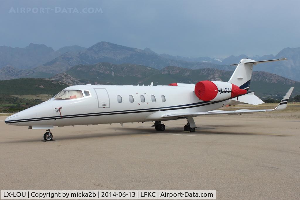 LX-LOU, Learjet 60 C/N 60-277, Parked