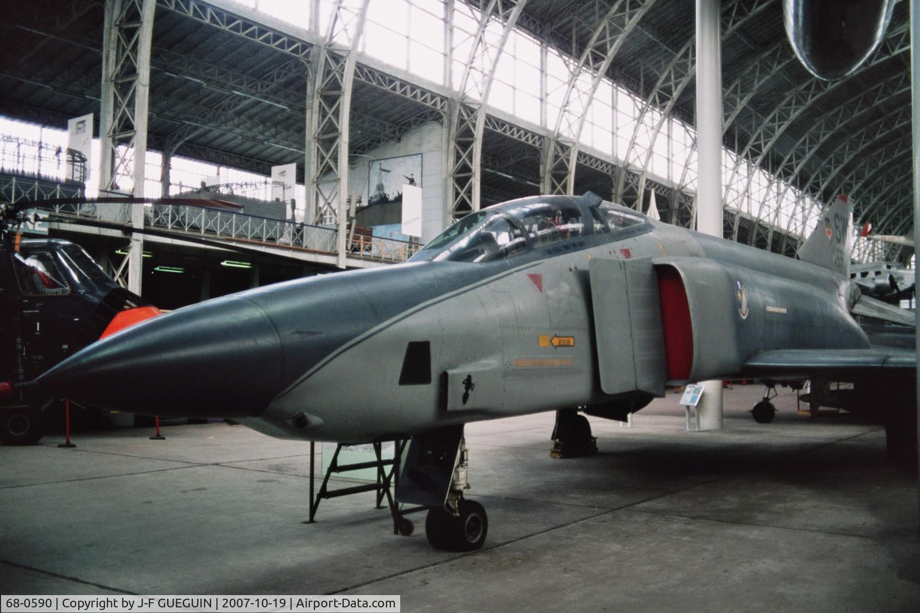 68-0590, 1968 McDonnell Douglas RF-4C Phantom II C/N 3579, RF-4C-39-MC Phantom II preserved in Belgian Musée Royal de l'Armée.