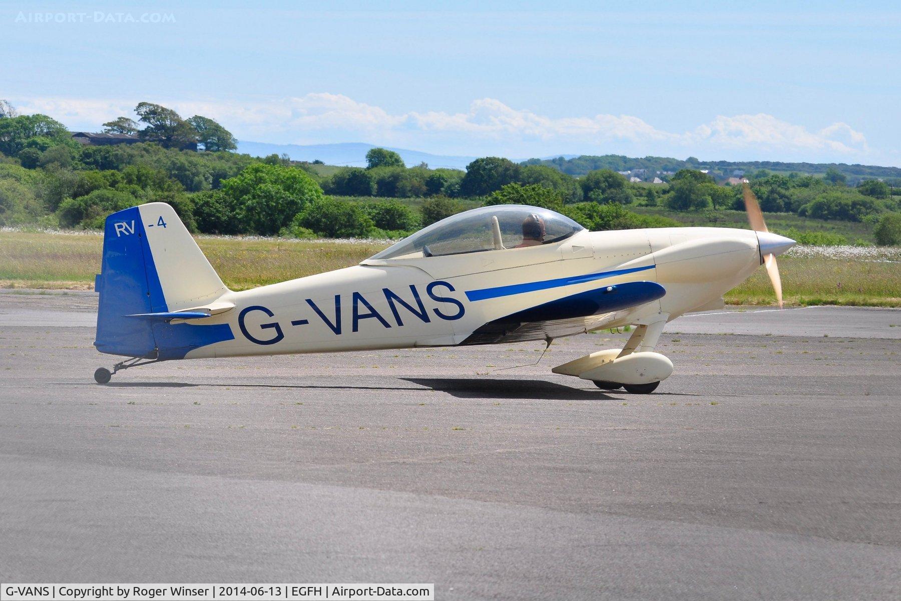G-VANS, 1987 Vans RV-4 C/N 355, Visiting Vans RV-4. Previously registered N16TS.