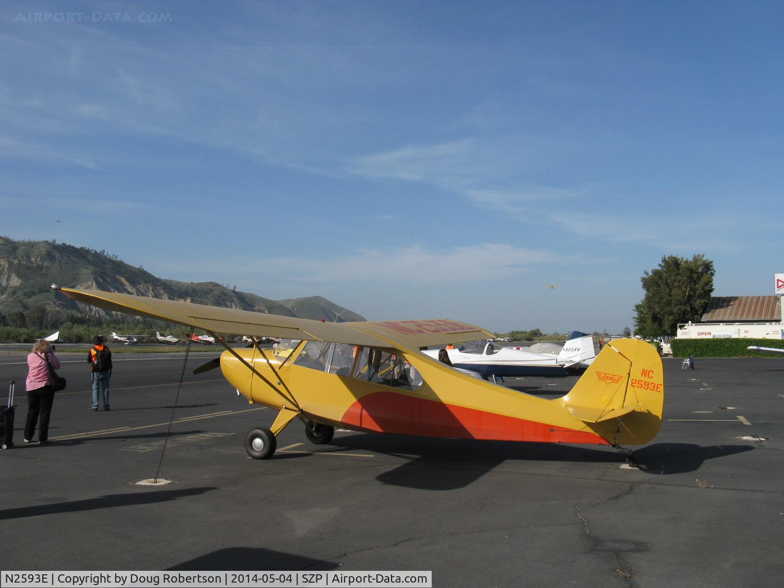 N2593E, 1946 Aeronca 7AC Champion C/N 7AC-6175, 1946 Aeronca 7AC CHAMPION, Continental A&C65 65 Hp, wing Micro Vortex Generators mod by STC