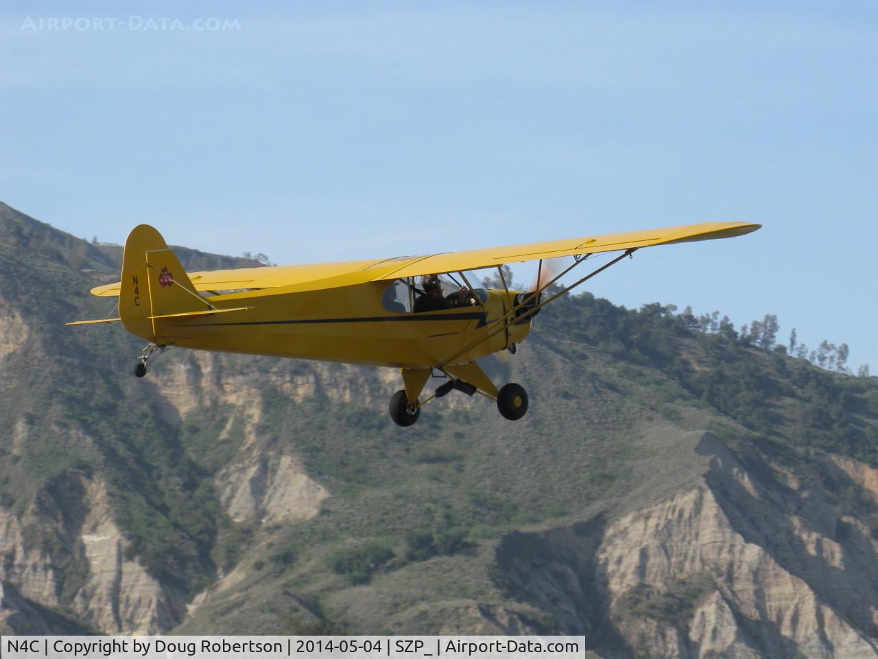 N4C, 1947 Piper J3C-65 Cub Cub C/N 22804, 1947 Piper J3C-65 CUB, Continental A&C65 65 Hp, takeoff climb Rwy 22