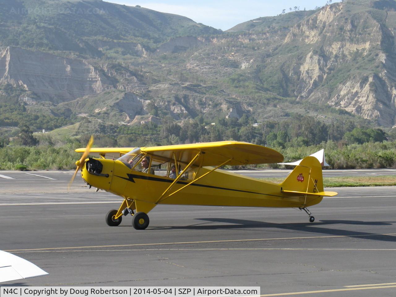 N4C, 1947 Piper J3C-65 Cub Cub C/N 22804, 1947 Piper J3C-65 CUB, Continental A&C65 65 Hp, taxi to 22