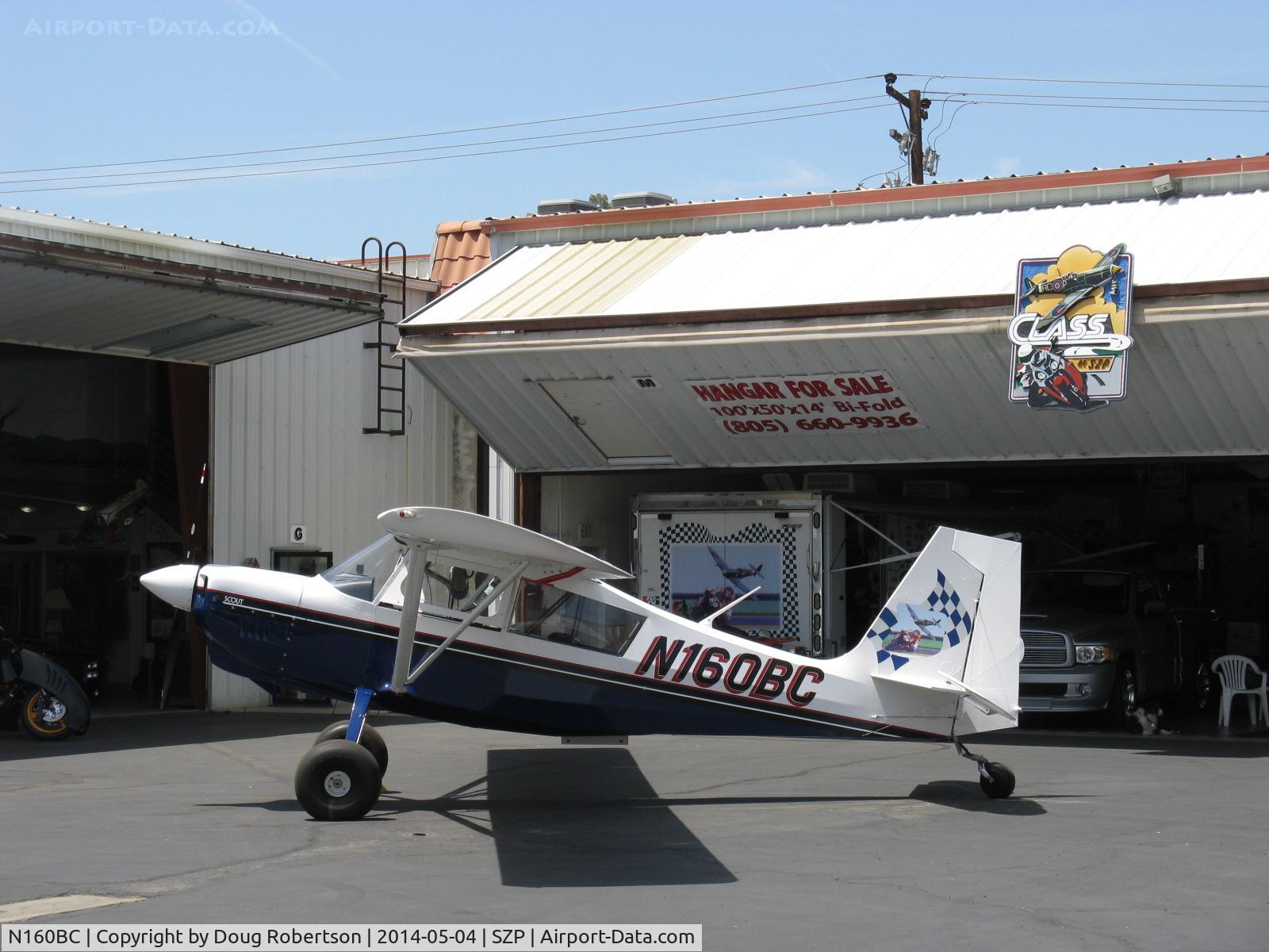 N160BC, 2004 American Champion 8GCBC Scout C/N 457-2004, 2004 American Champion 8GCBC SCOUT, Lycoming O&VO-360 180 Hp, spades, wing Micro Vortex generators