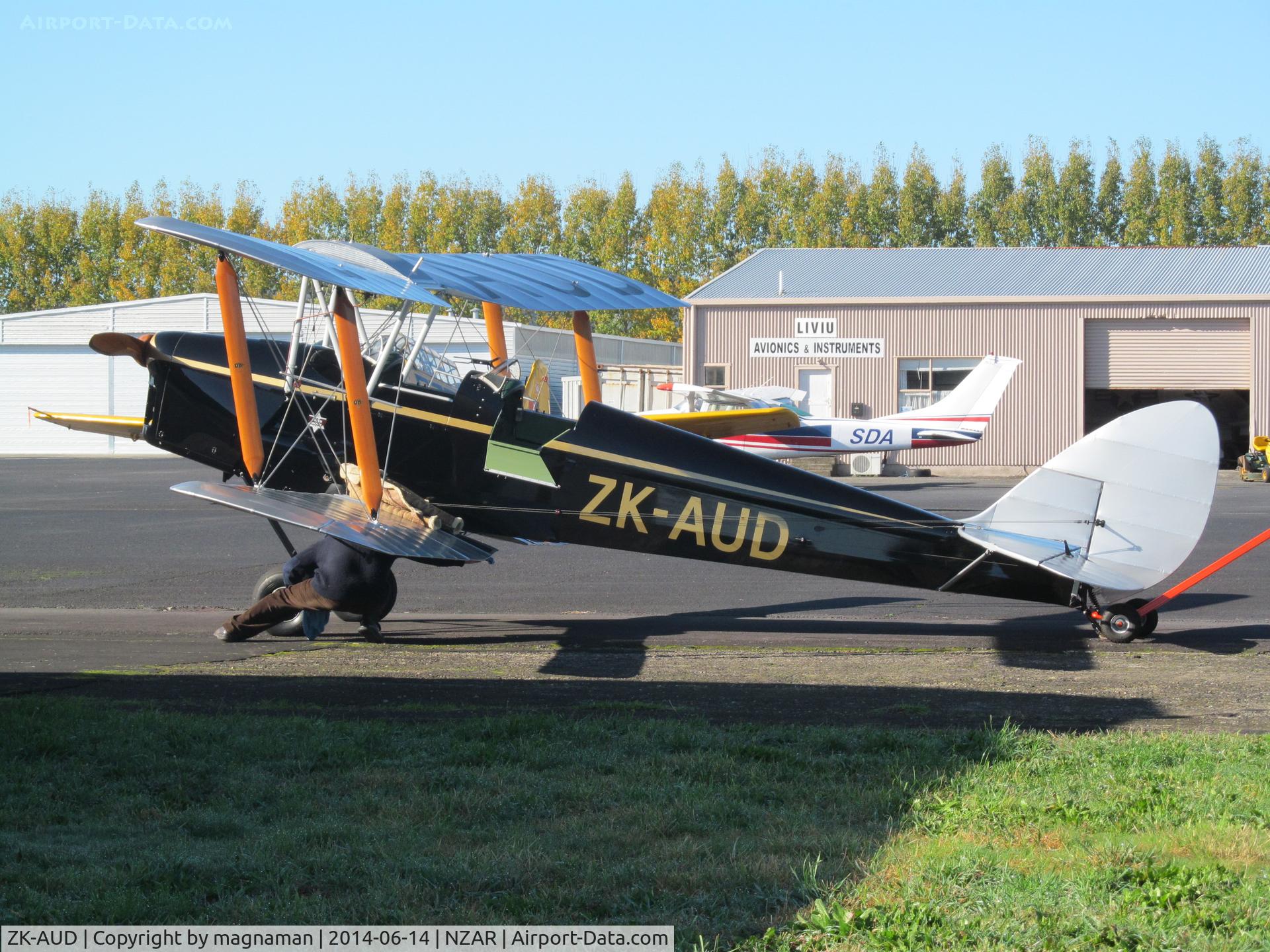 ZK-AUD, De Havilland DH-82A Tiger Moth II C/N 83379, Lovely bi-plane out for winter sunny stretch