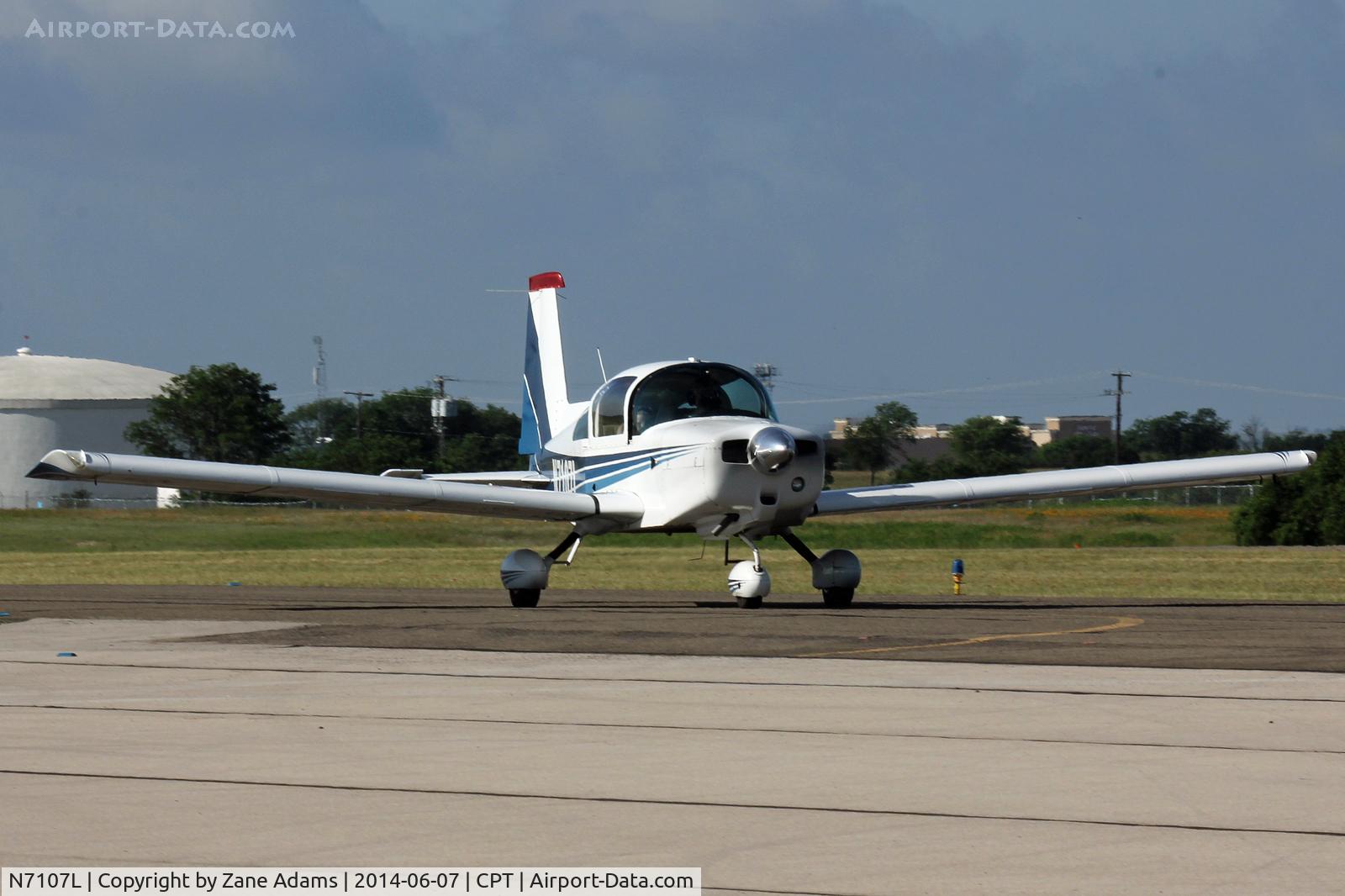 N7107L, 1974 Grumman American AA-5 Traveler C/N AA5-0637, At Cleburne Municipal Airport - EAA Young Eagles Rally