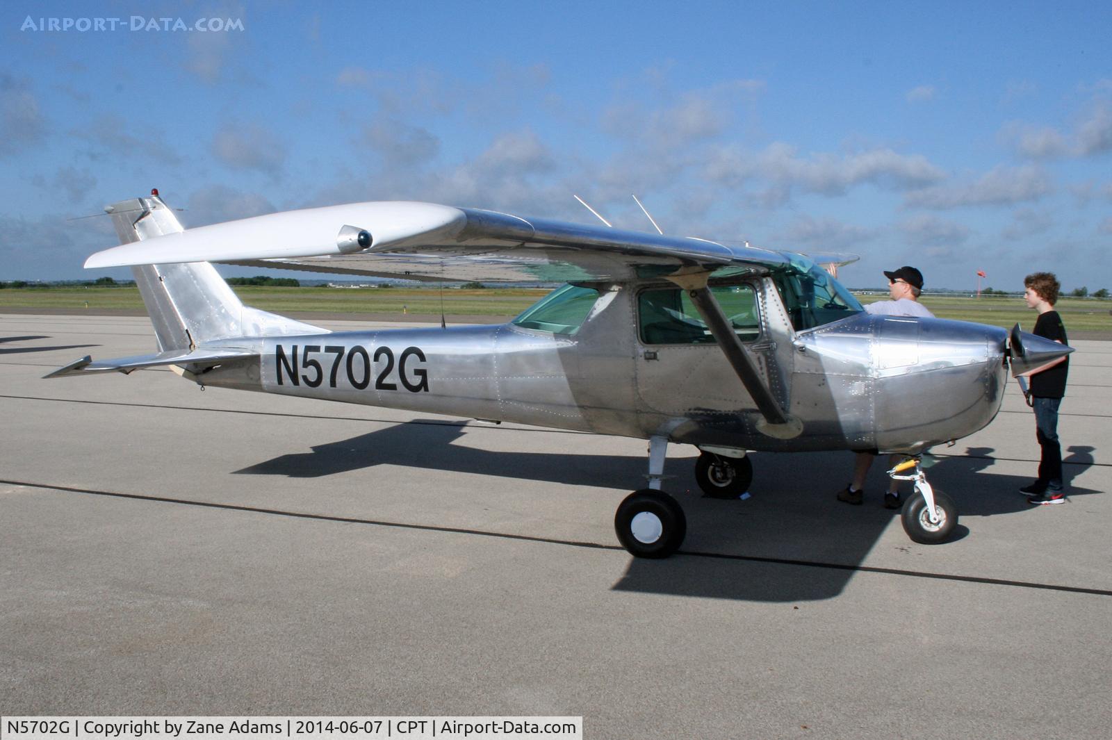 N5702G, 1969 Cessna 150K C/N 15071202, At Cleburne Municipal Airport - EAA Young Eagles Rally