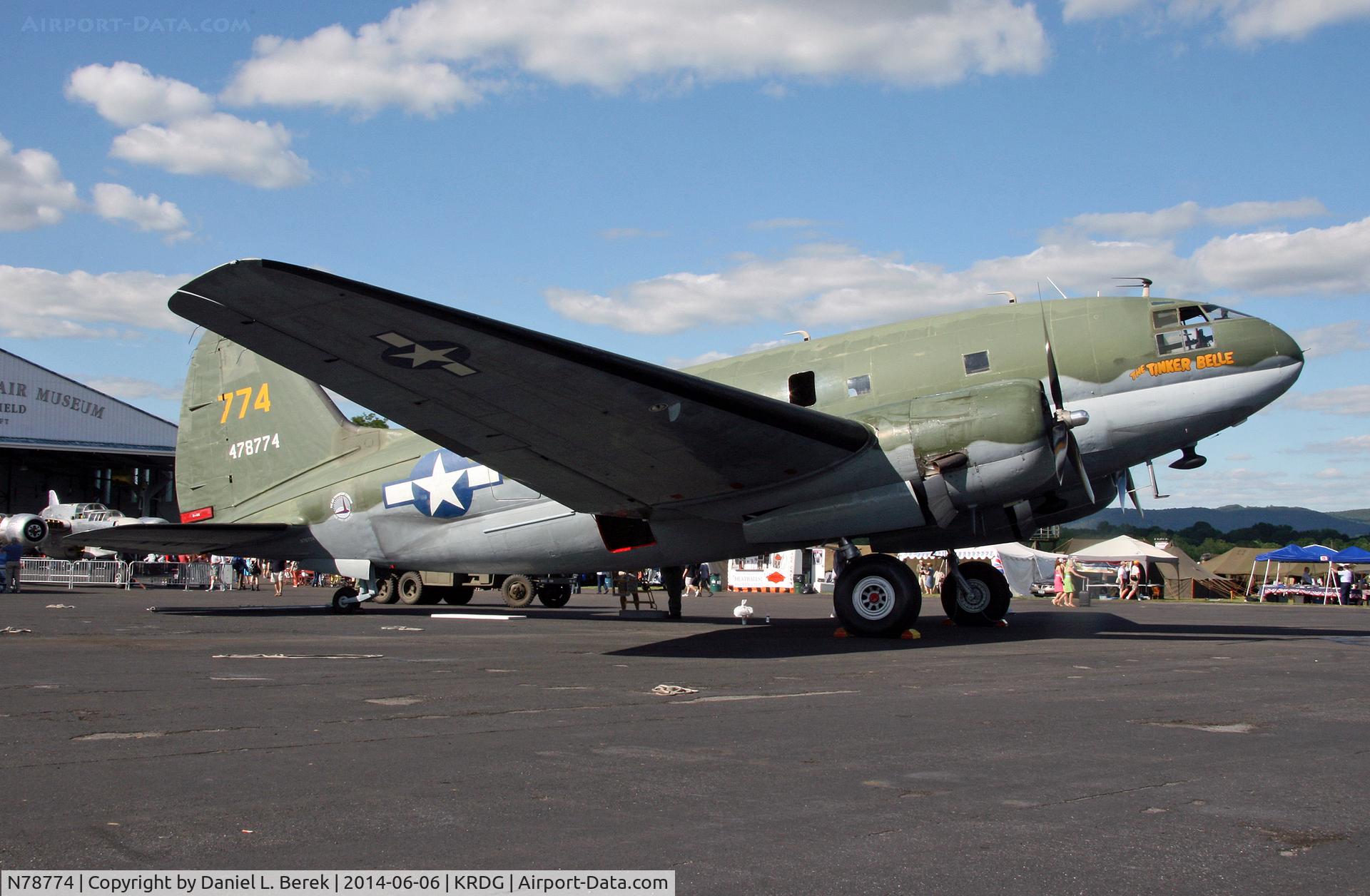 N78774, 1944 Curtiss C-46F Commando C/N 22597, Kudos for the Warriors & Warbirds Museum, Monroe, NC, for restoring and keeping such a fine aircraft flying.