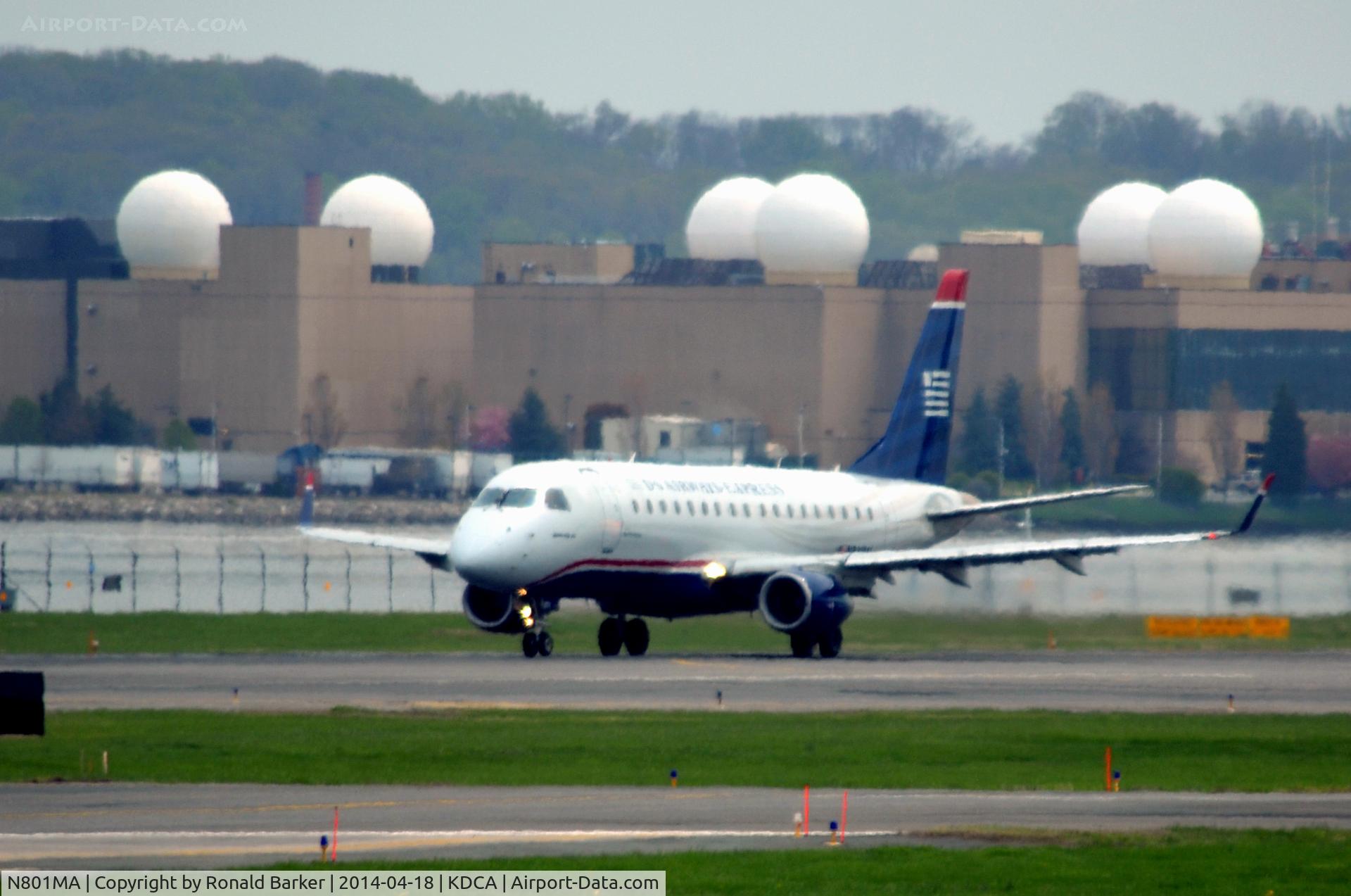 N801MA, 2004 Embraer 170SU (ERJ-170-100SU) C/N 17000012, Ready for takeoff Reagan