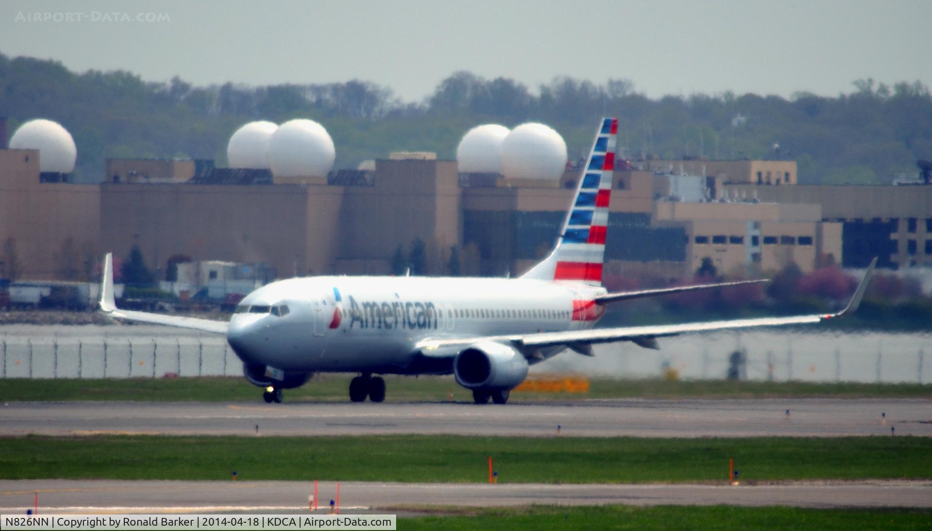 N826NN, 2010 Boeing 737-823 C/N 31089, Taxi onto and hold for takeoff Reagan