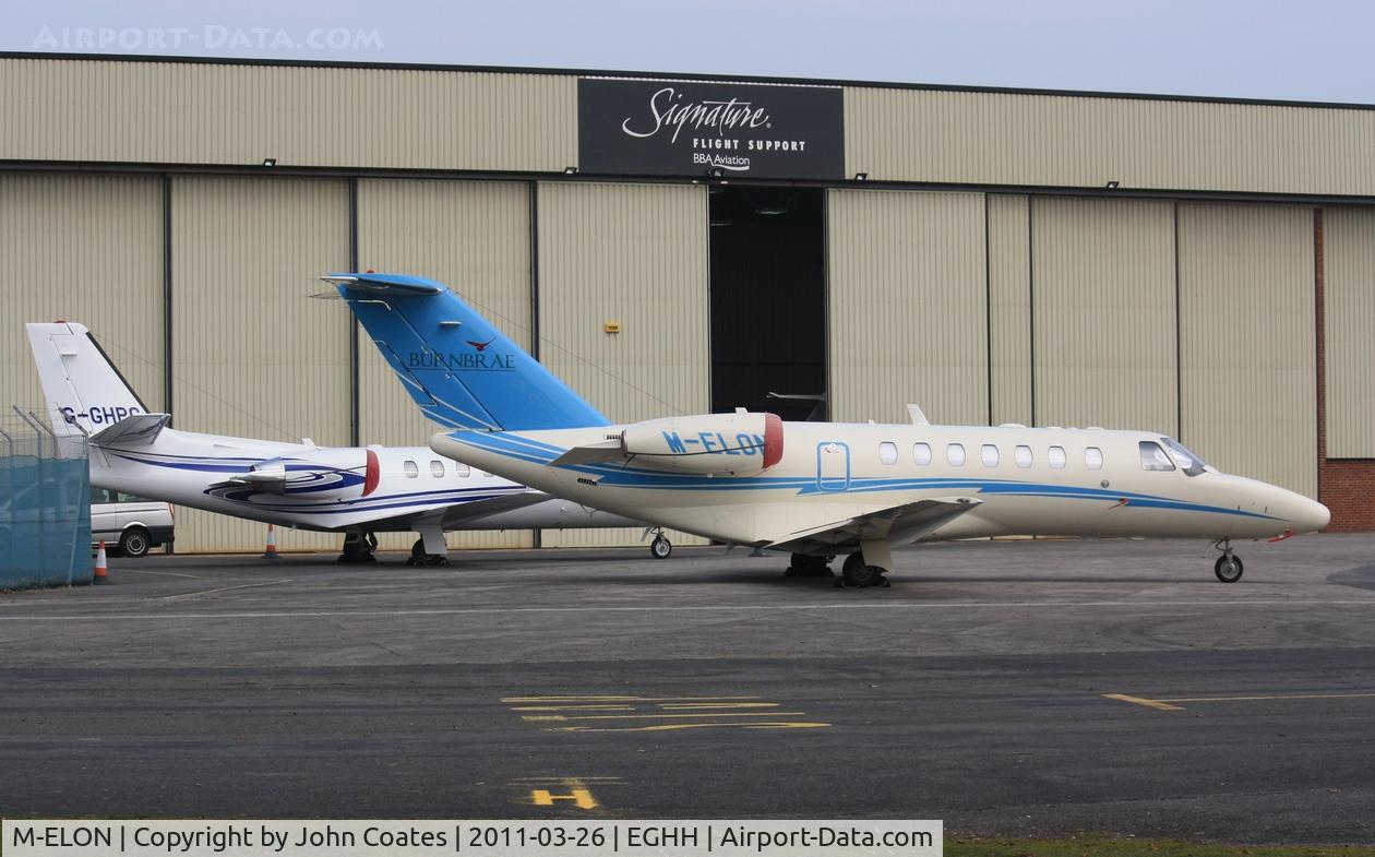 M-ELON, 2007 Cessna 525B CitationJet CJ3 C/N 525B-0148, At CSE