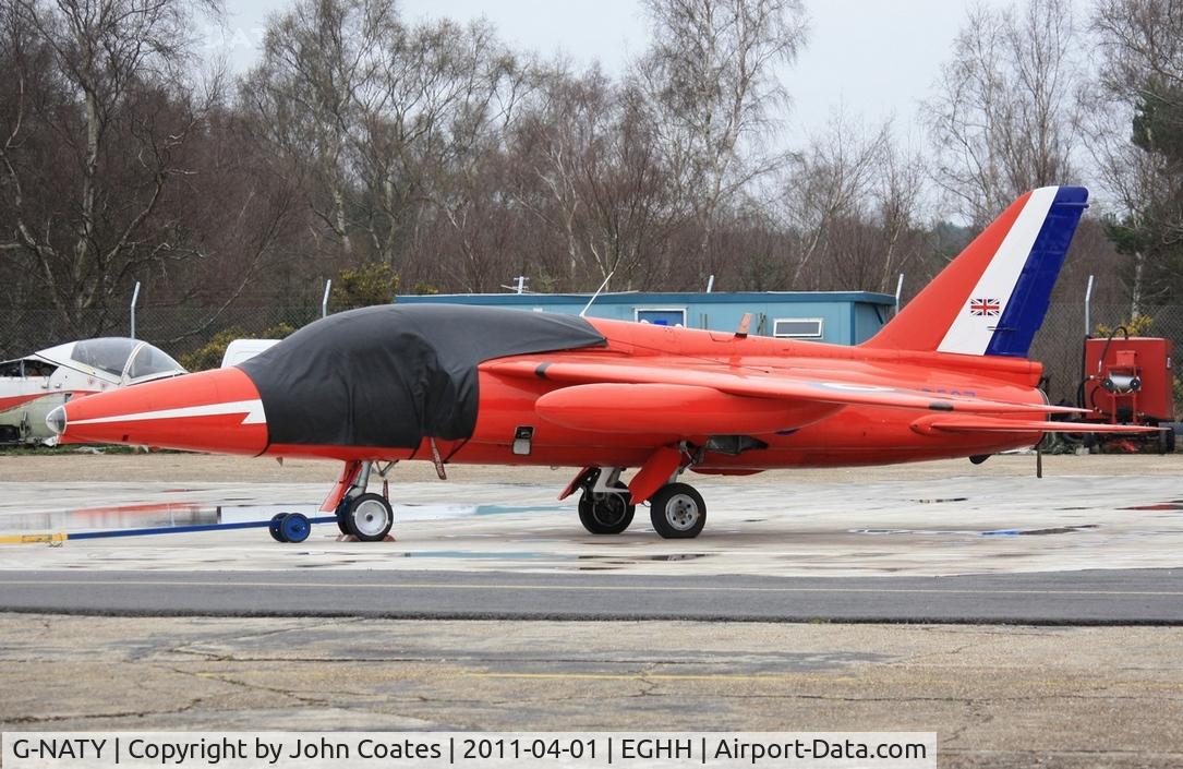G-NATY, 1963 Hawker Siddeley Gnat T.1 C/N FL548, Wrapped up at home