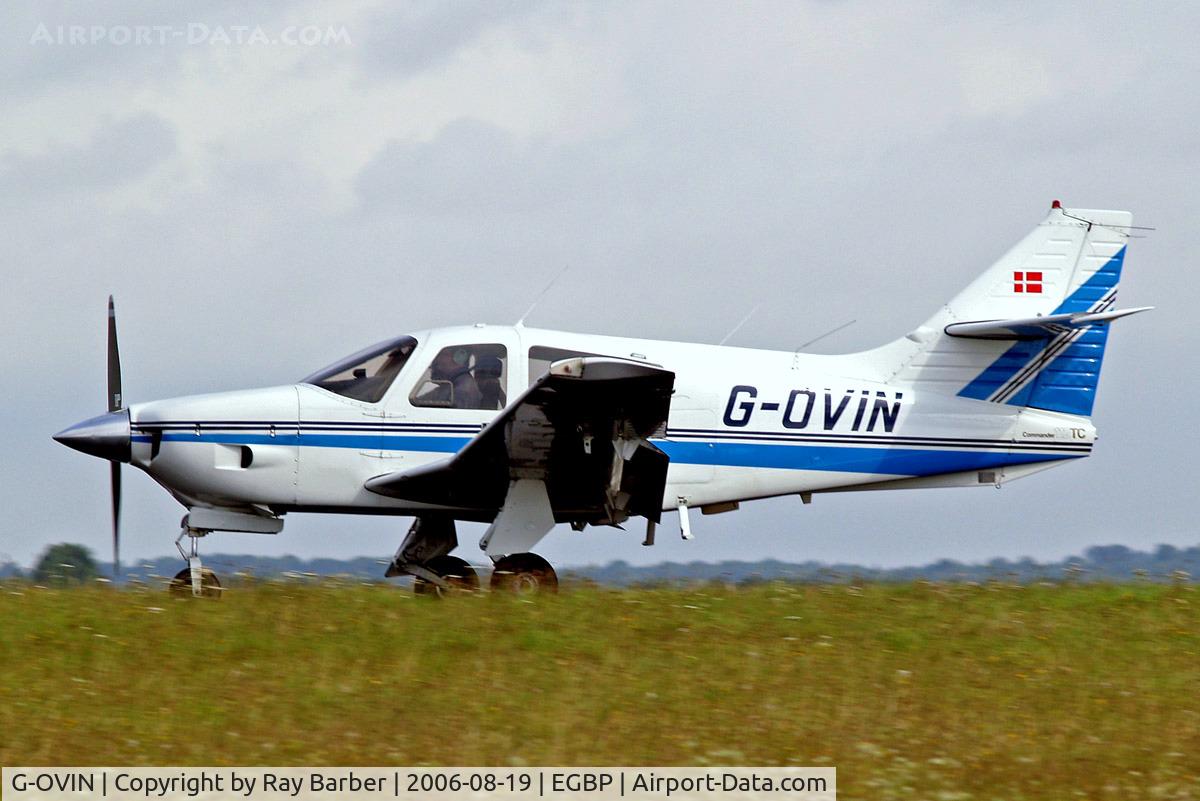 G-OVIN, 1976 Rockwell International 112TC Commander Commander C/N 13090, Rockwell Commander 112TC [13090] Kemble~G 19/08/2006