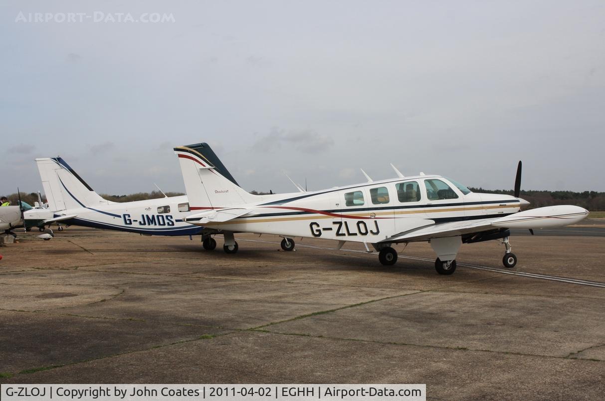 G-ZLOJ, 1980 Beech A36 Bonanza 36 C/N E-1677, With resident G-JMOS