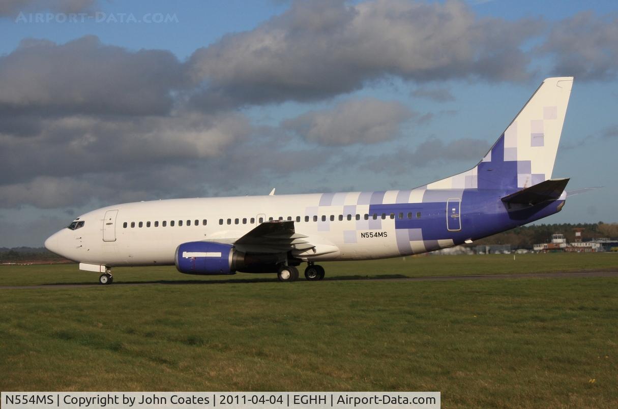 N554MS, 1990 Boeing 737-3Y0 C/N 24681, Arriving from storage