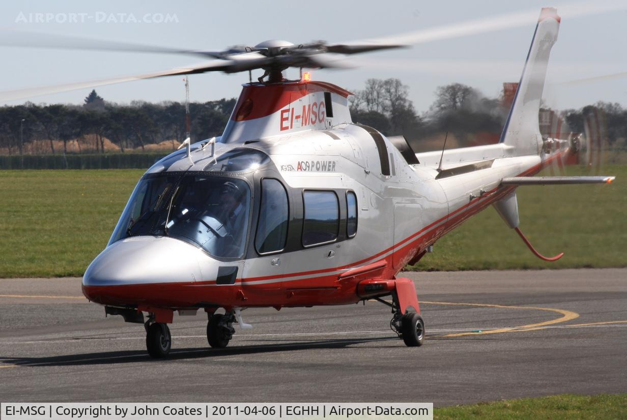 EI-MSG, 2007 Agusta A-109E Power C/N 11692, Arriving