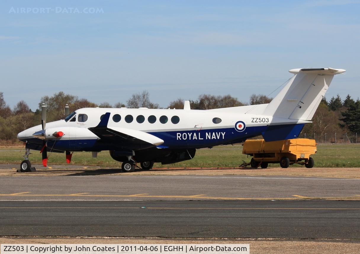 ZZ503, 2008 Hawker Beechcraft B350CER Avenger T1 C/N FL633, At Cobham
