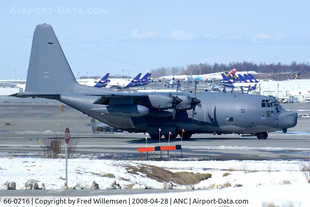 66-0216, 1966 Lockheed MC-130P Combat Shadow C/N 382-4166, 210RQS aircraft