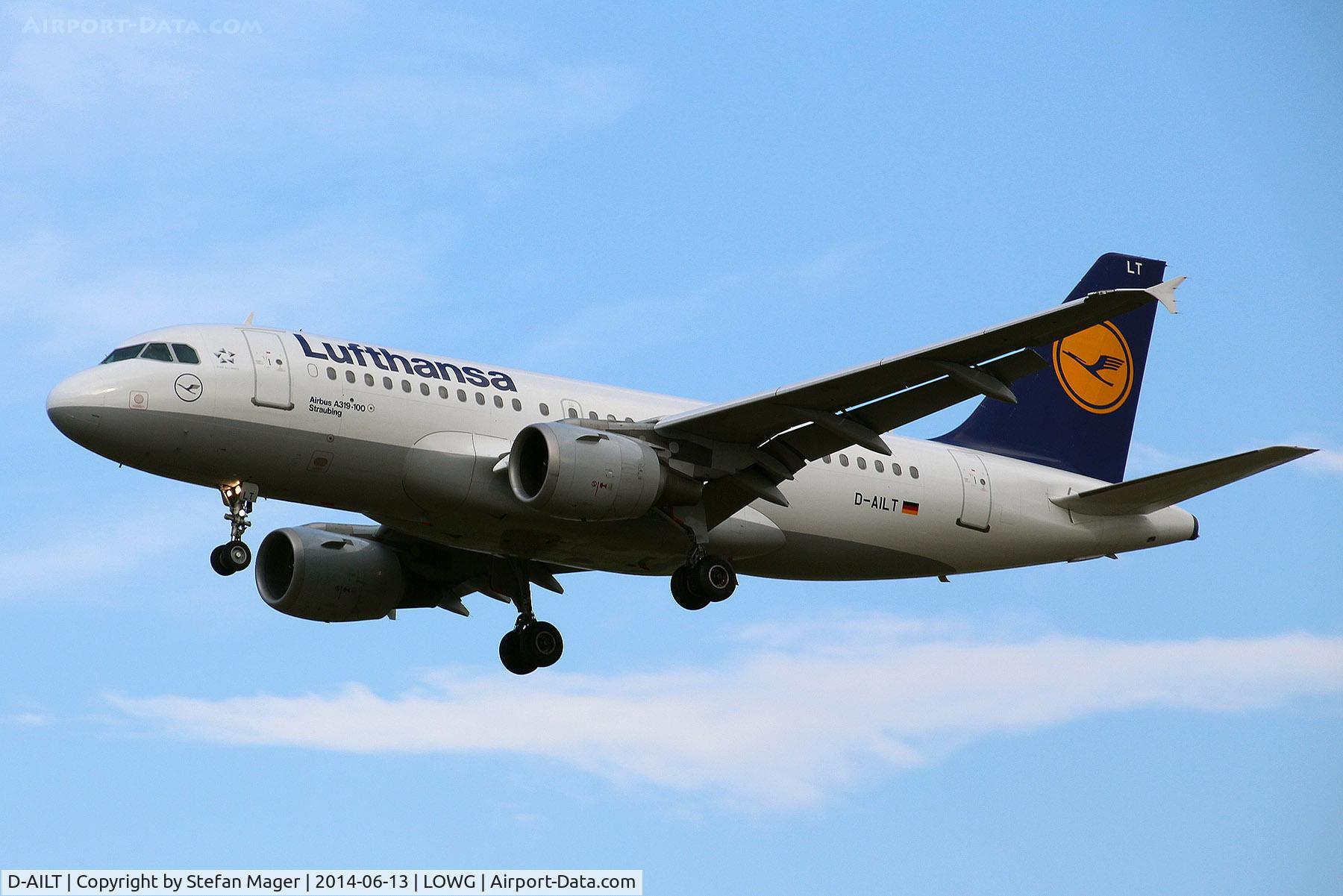 D-AILT, 1997 Airbus A319-114 C/N 738, Lufthansa A319-100 @GRZ