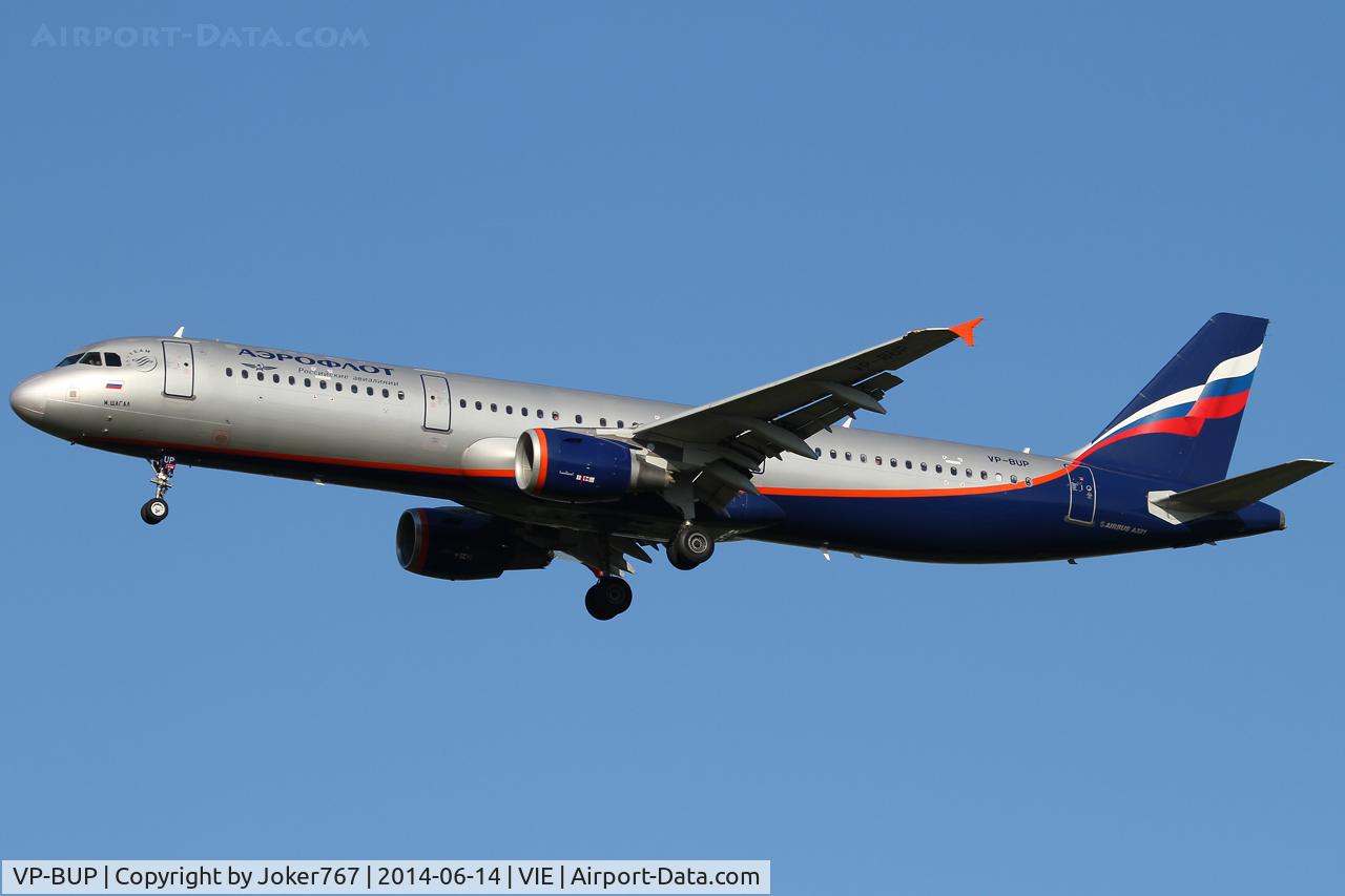 VP-BUP, 2007 Airbus A321-211 C/N 3334, Aeroflot
