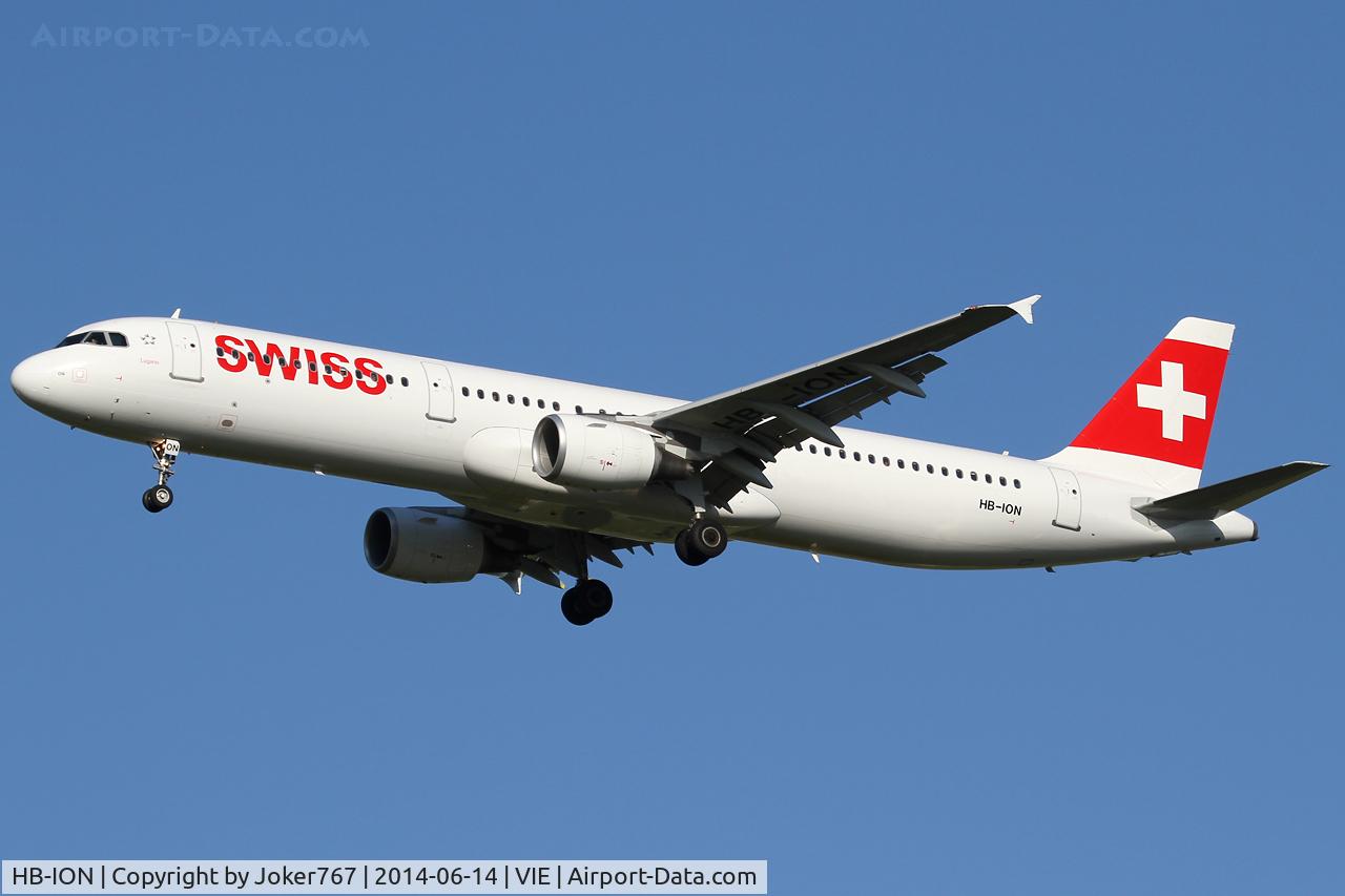 HB-ION, 2013 Airbus A321-212 C/N 5567, Swiss
