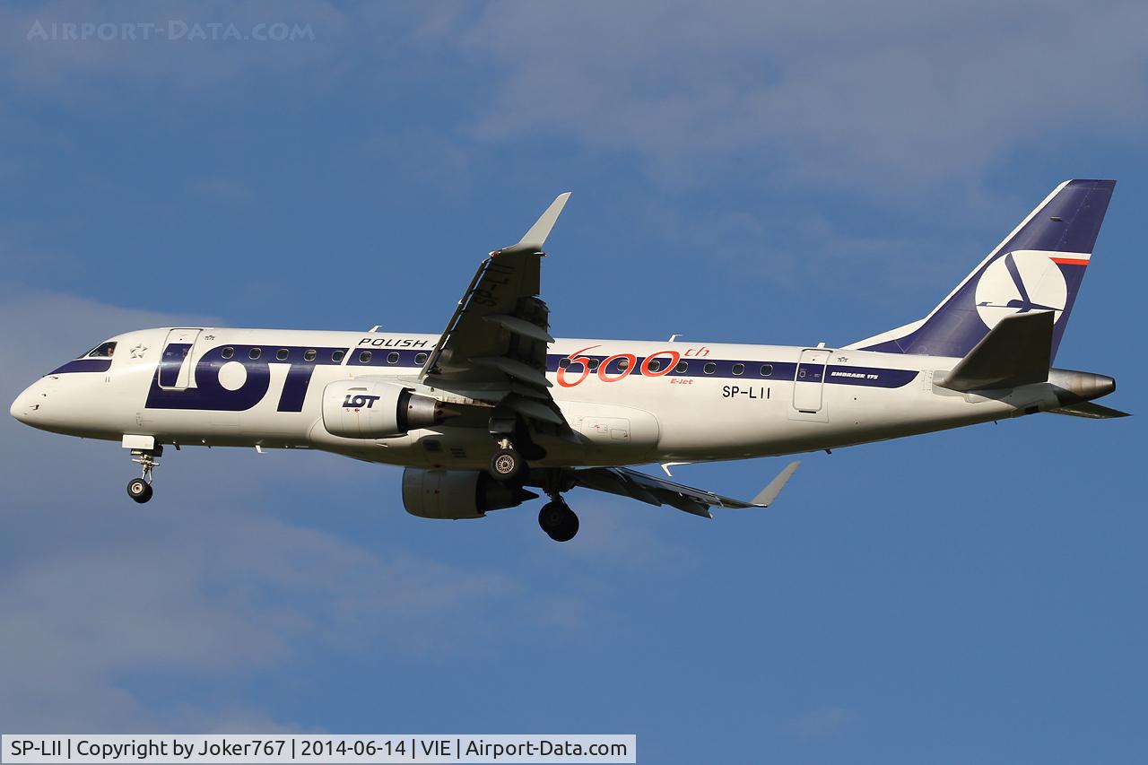SP-LII, 2009 Embraer 175LR (ERJ-170-200LR) C/N 17000290, LOT - Polish Airlines