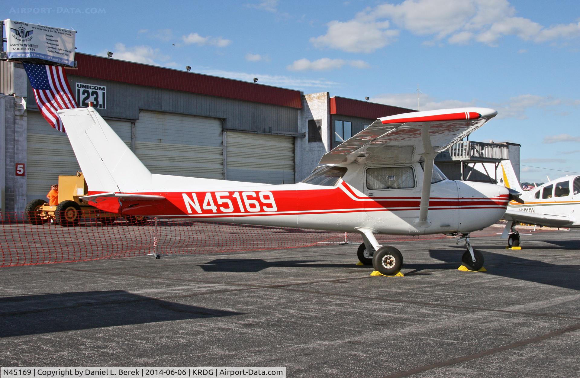 N45169, 1975 Cessna 150M C/N 15076766, She may not be fast or flashy like the warbirds that day, but a pilot can earn his or her wings with this solid, reliable trainer at Reading Airport.