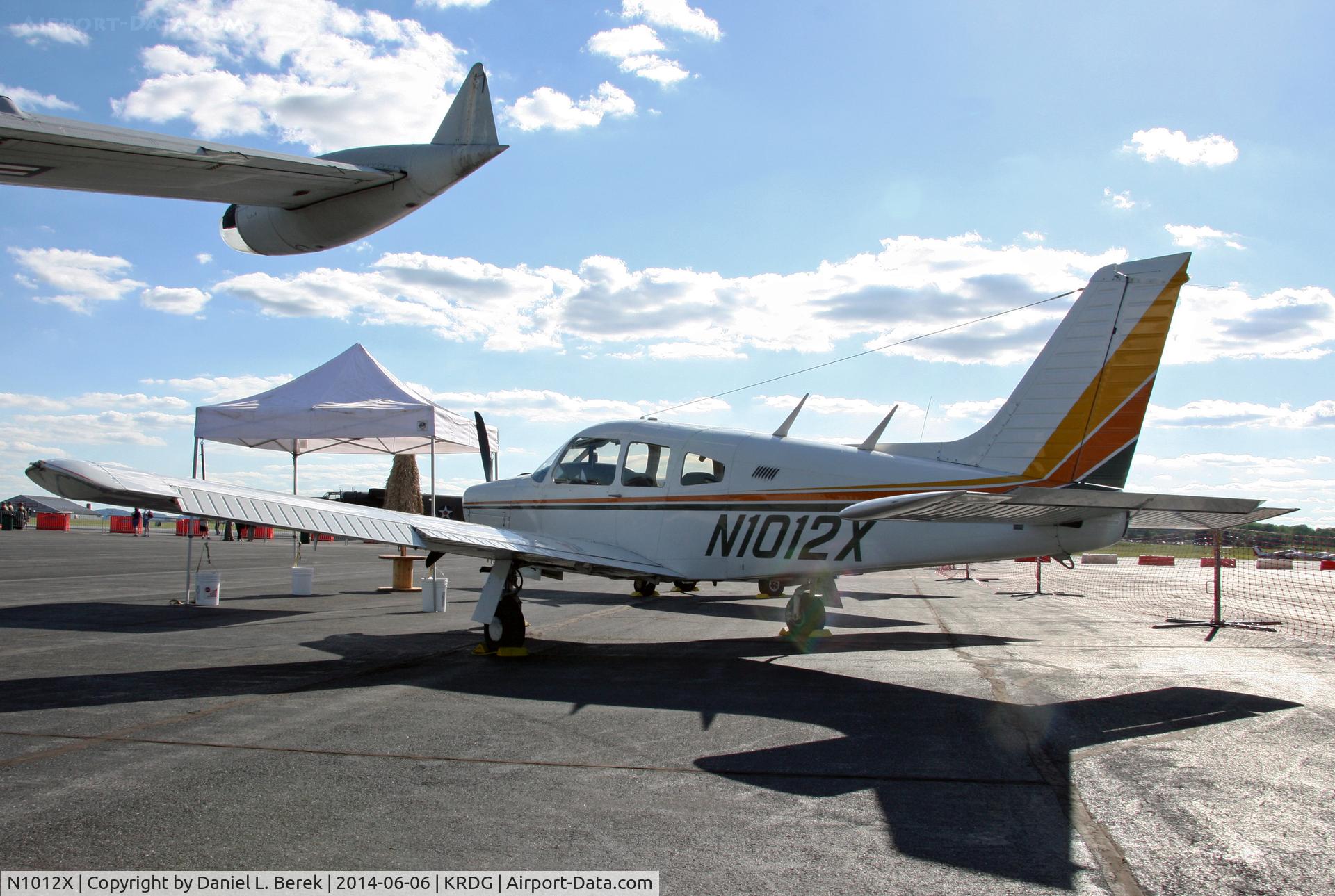 N1012X, 1975 Piper PA-28R-200 Arrow II C/N 28R-7535215, OK, it's not a warbird, but this clean, comfortable, and reliable aircraft is available for charters at Reading, PA.