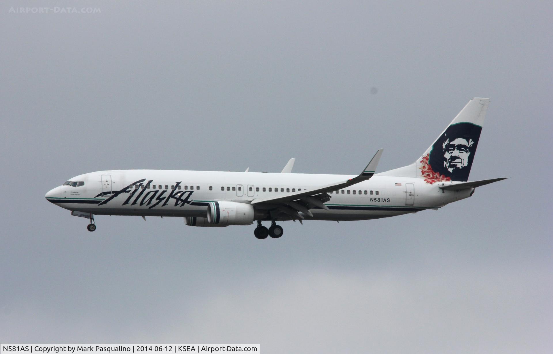 N581AS, 2007 Boeing 737-890 C/N 35188, Boeing 737-800