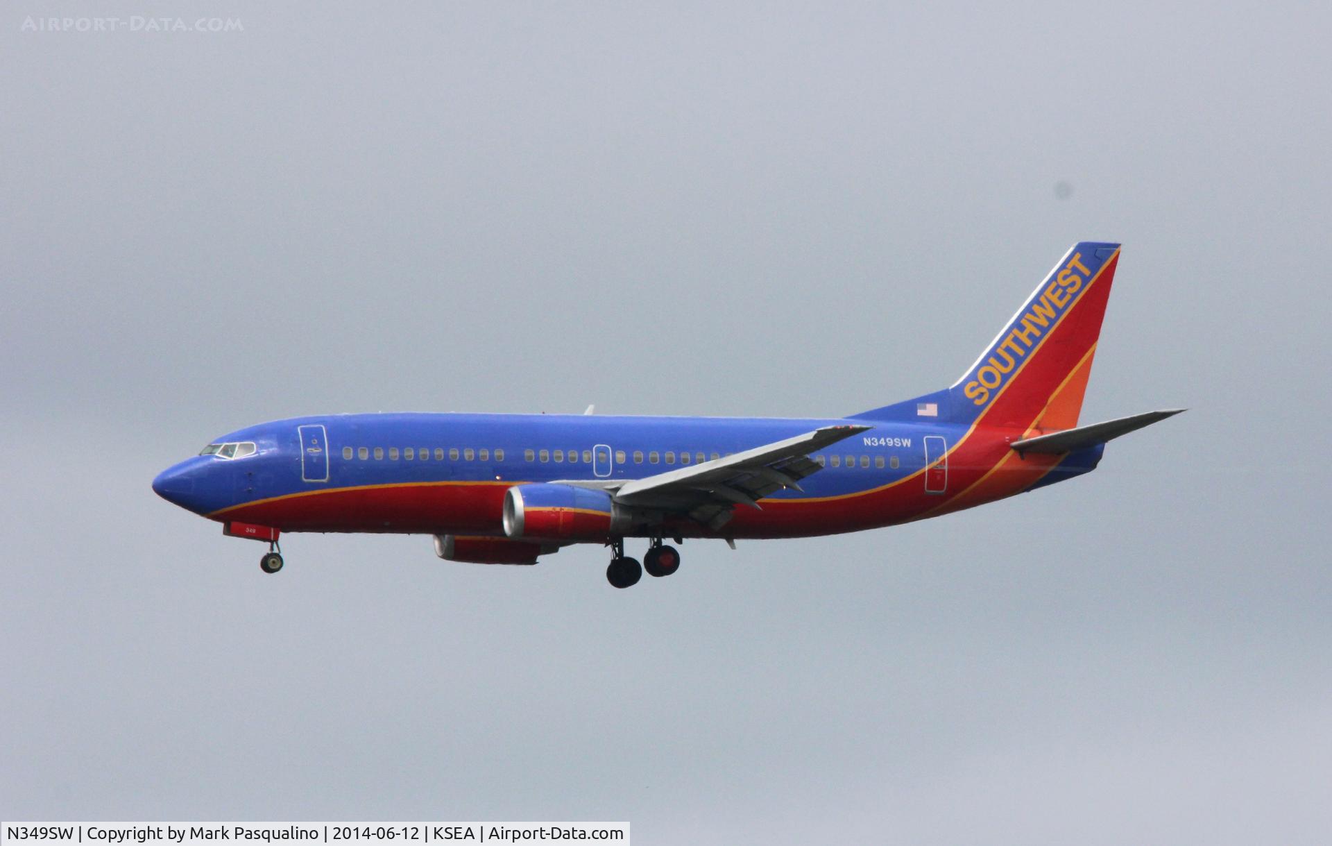 N349SW, 1989 Boeing 737-3H4 C/N 24408, Boeing 737-300