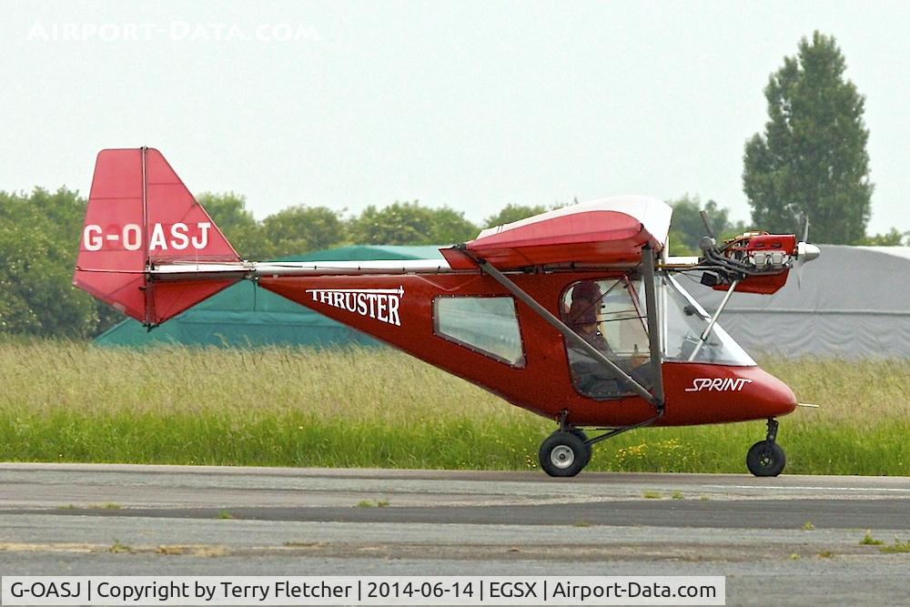 G-OASJ, 2003 Thruster T600N 450 C/N 0037-T600N-090, Attending the 2014 June Air Britain Fly-In at North Weald