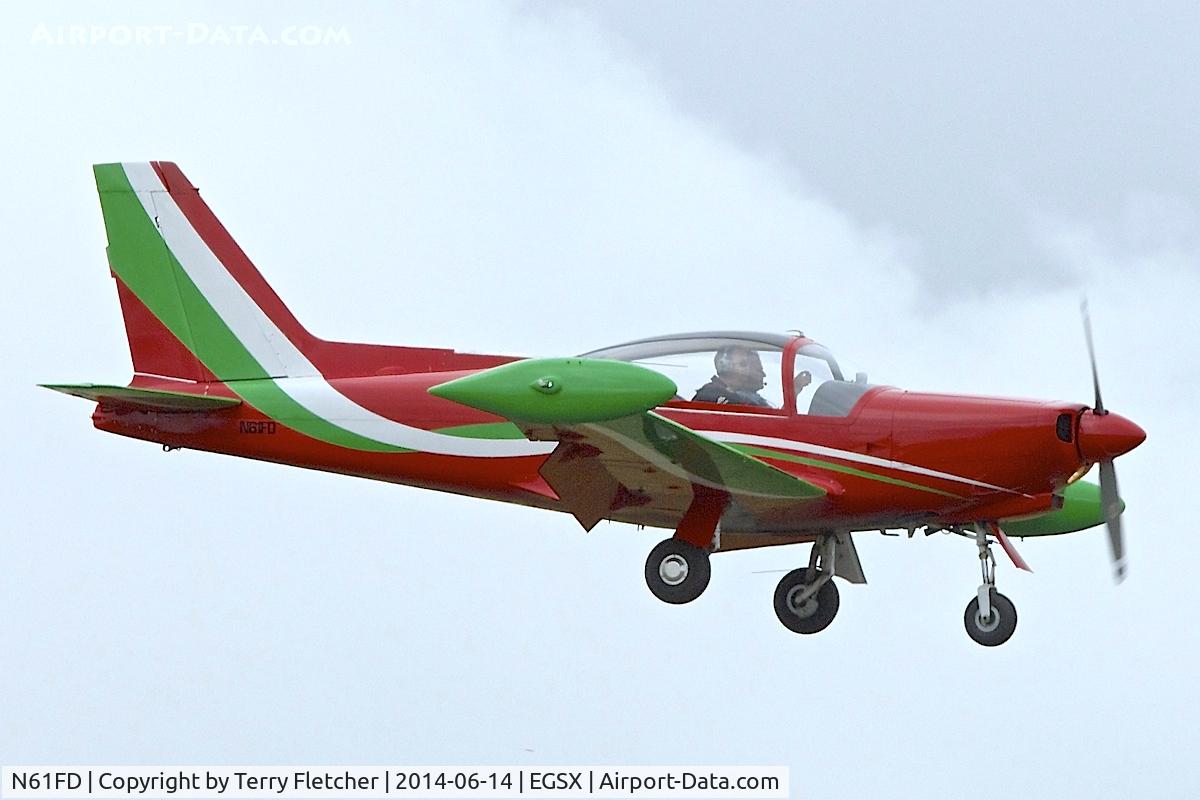 N61FD, 1983 SIAI-Marchetti F-260C C/N 719, Attending the 2014 June Air Britain Fly-In at North Weald