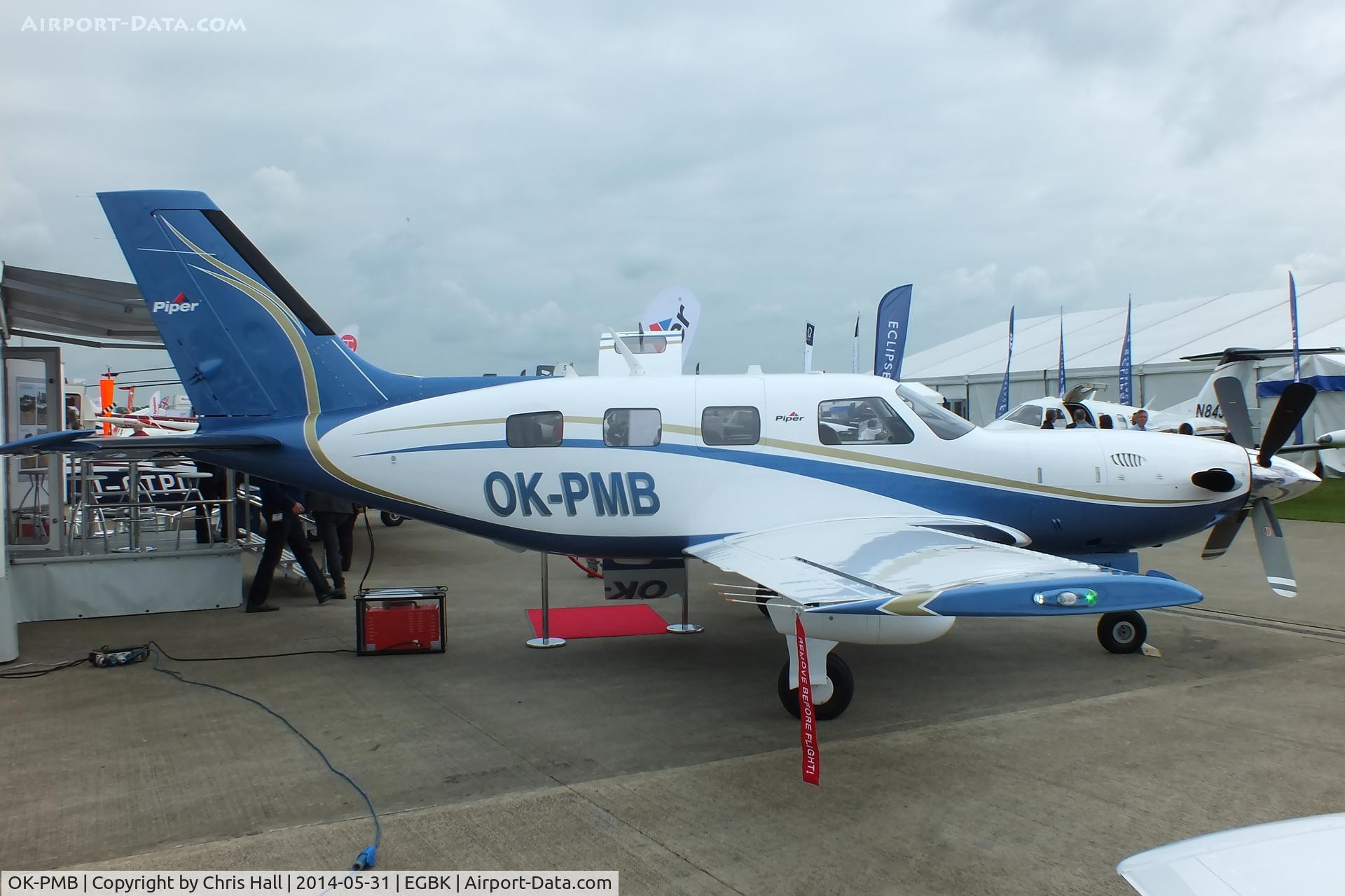 OK-PMB, Piper PA-46-500TP Malibu Meridian C/N 4697533, at AeroExpo 2014