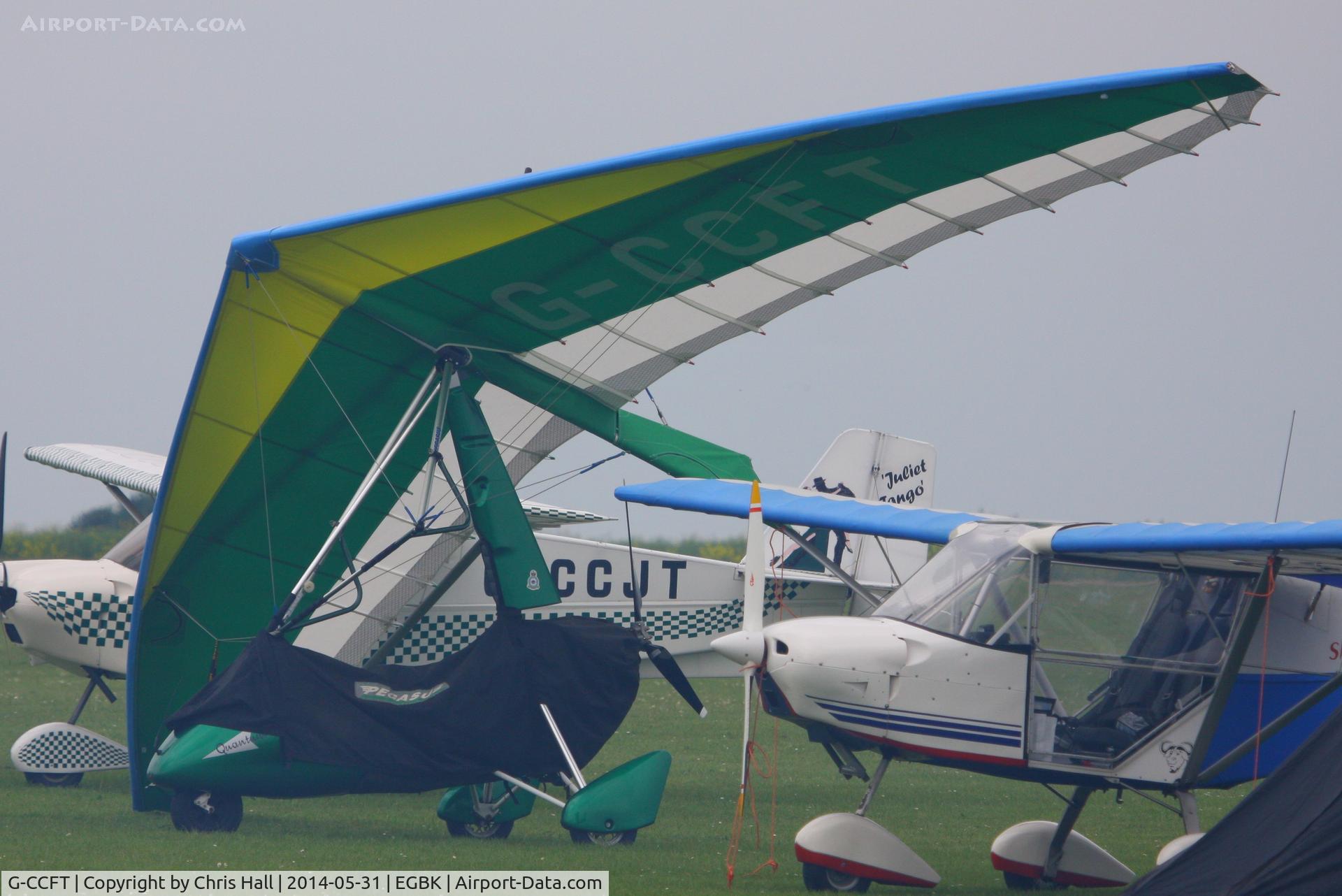 G-CCFT, 2003 Mainair Pegasus Quantum 15-912 C/N 7961, at AeroExpo 2014