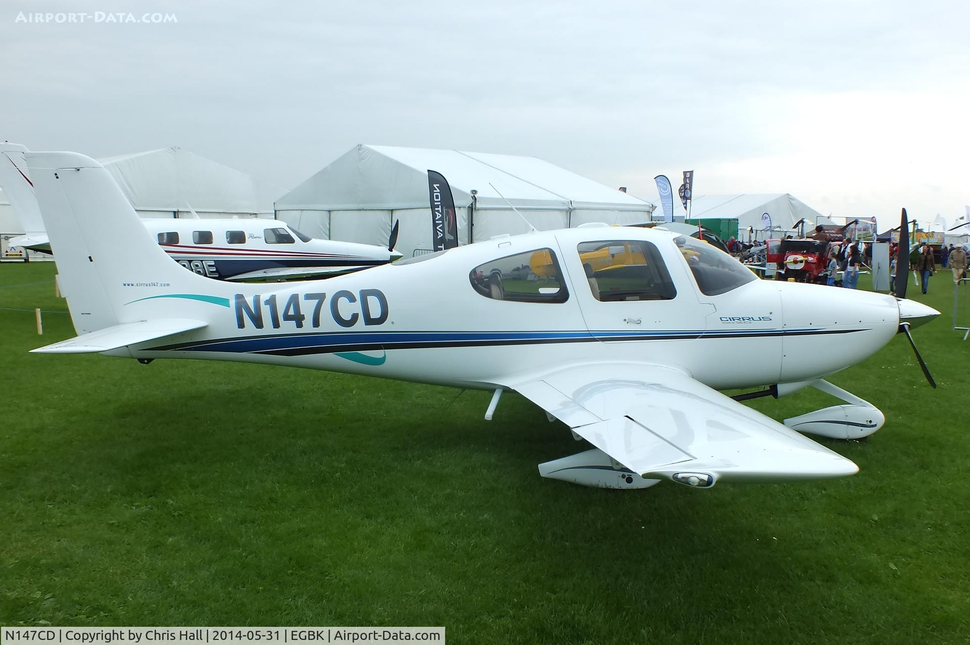 N147CD, 2000 Cirrus SR20 C/N 1043, at AeroExpo 2014
