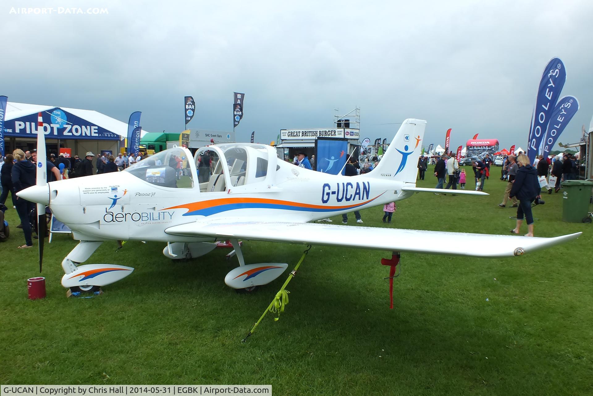G-UCAN, 2014 Tecnam P-2002JF Sierra C/N 229, at AeroExpo 2014