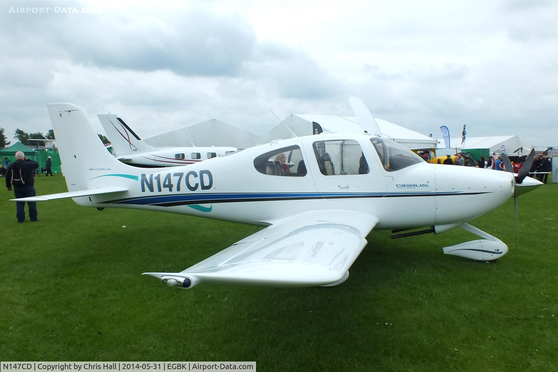 N147CD, 2000 Cirrus SR20 C/N 1043, at AeroExpo 2014
