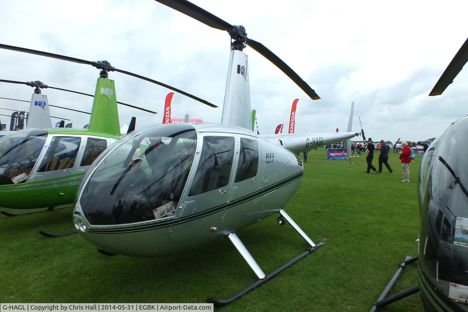 G-HAGL, 2008 Robinson R44 Raven II C/N 12403, at AeroExpo 2014