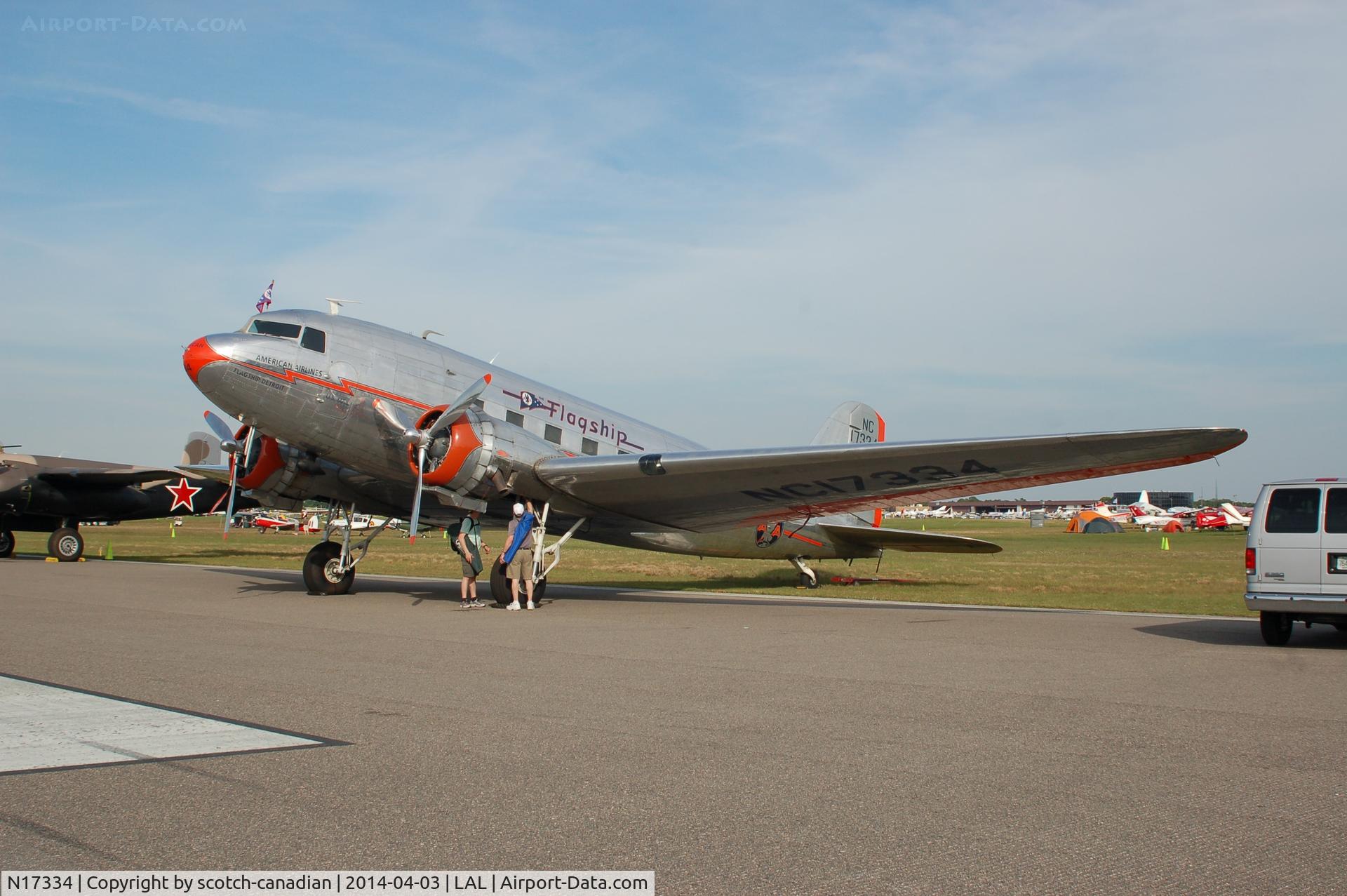 N17334, 1937 Douglas DC-3-178 C/N 1920, 1937 Douglas DC3, N17334, at 2014 Sun n Fun, Lakeland Linder Regional Airport, Lakeland, FL