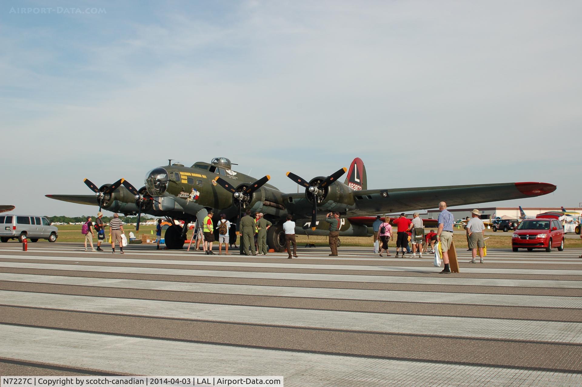 N7227C, 1944 Boeing B-17G Fortress C/N 32513, 1944 Boeing B-17G, N7227C, at 2014 Sun n Fun, Lakeland Linder Regional Airport, Lakeland, FL