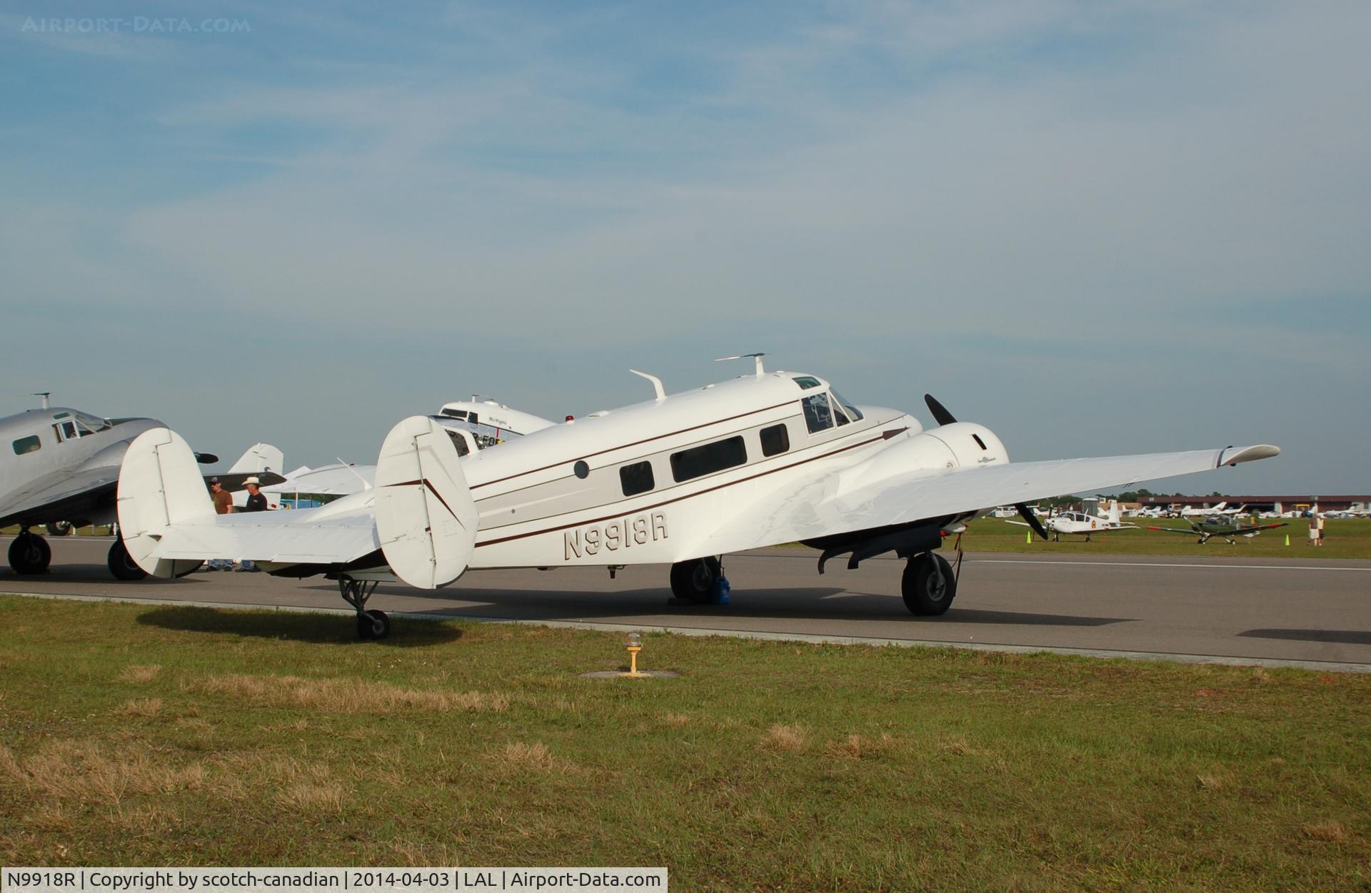 N9918R, 1960 Beech G18S C/N BA-521, 1960 Beech G18S, N9918R, at 2014 Sun n Fun, Lakeland Linder Regional Airport, Lakeland, FL