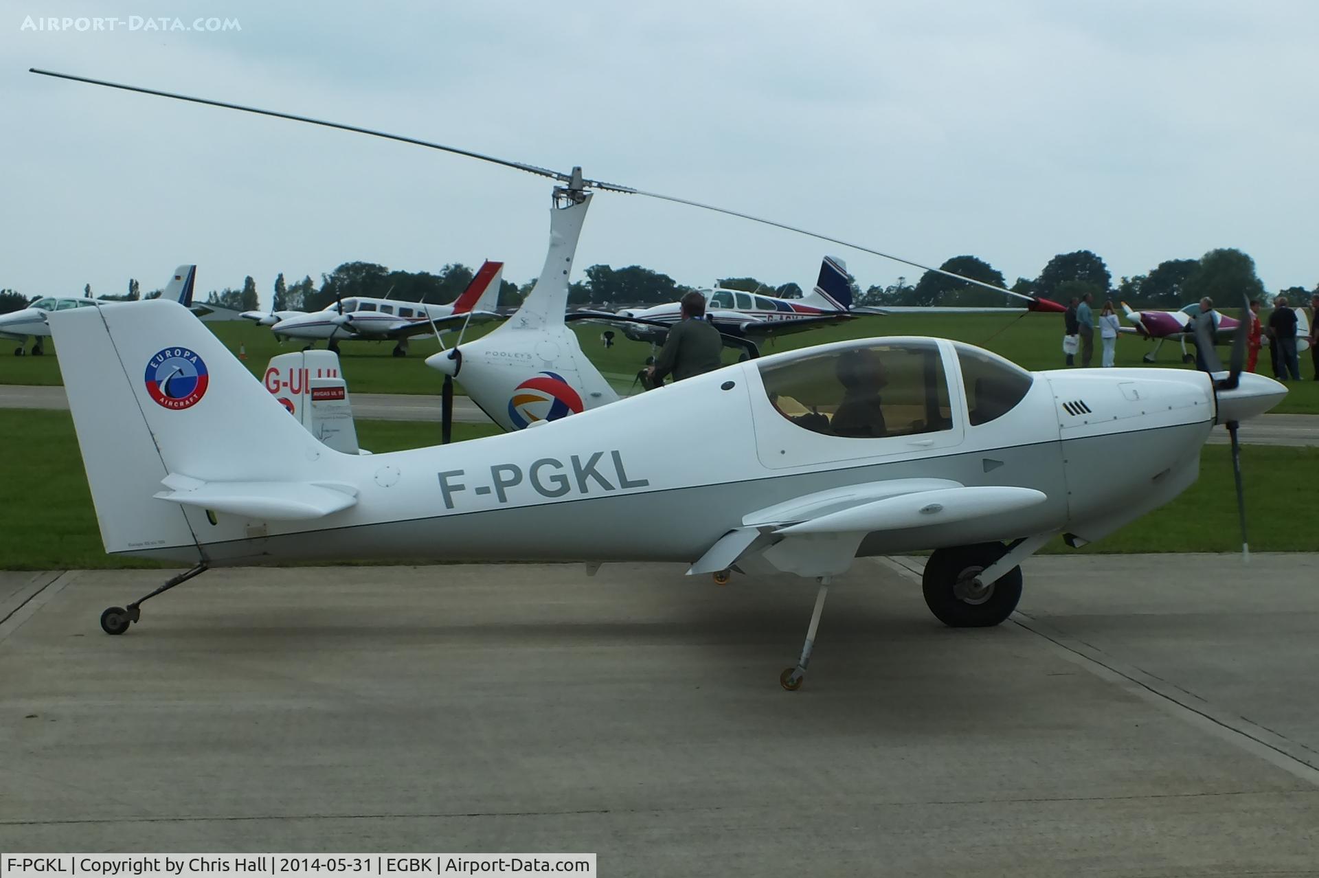 F-PGKL, Europa XS Monowheel C/N 395, at AeroExpo 2014