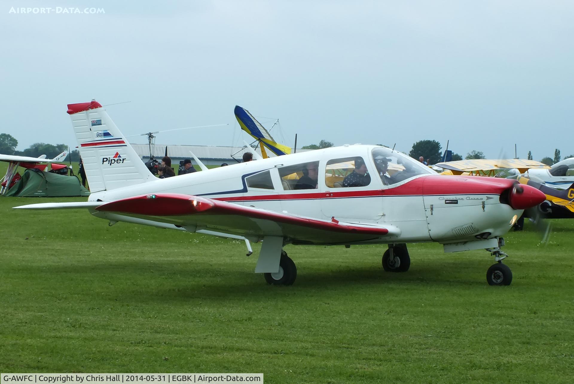 G-AWFC, 1968 Piper PA-28R-180 Cherokee Arrow C/N 28R-30670, at AeroExpo 2014