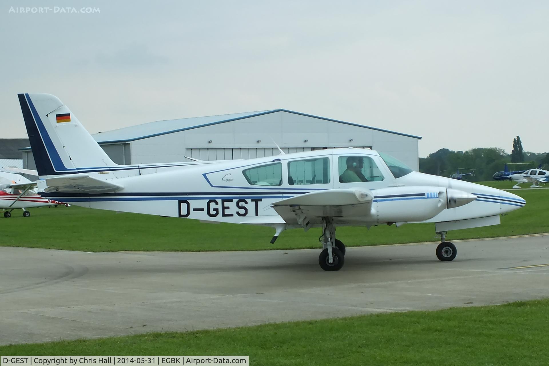 D-GEST, 1979 Grumman American GA-7 Cougar C/N GA7-0102, at AeroExpo 2014