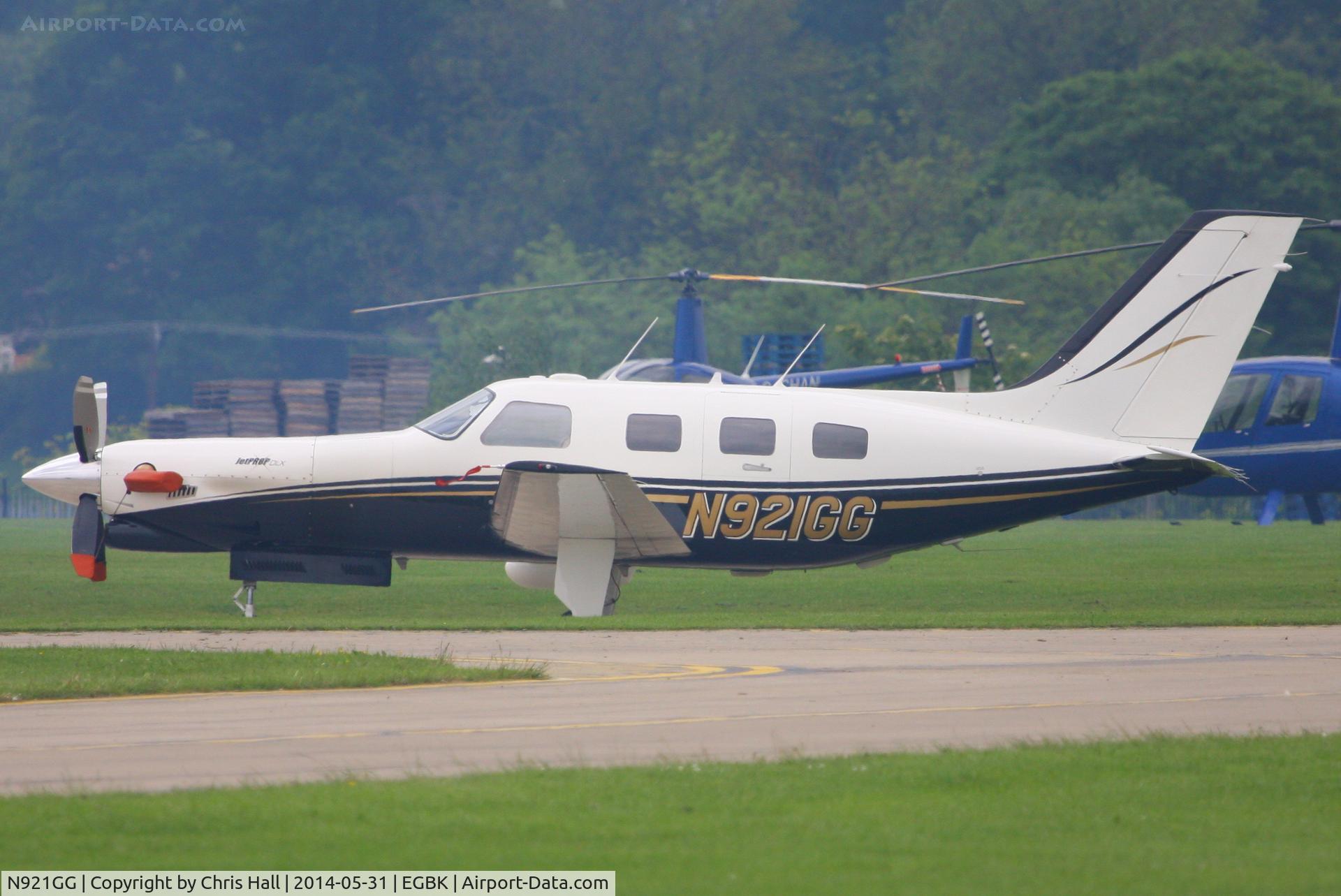 N921GG, 1998 Piper PA-46-350P Malibu Mirage C/N 4636136, at AeroExpo 2014